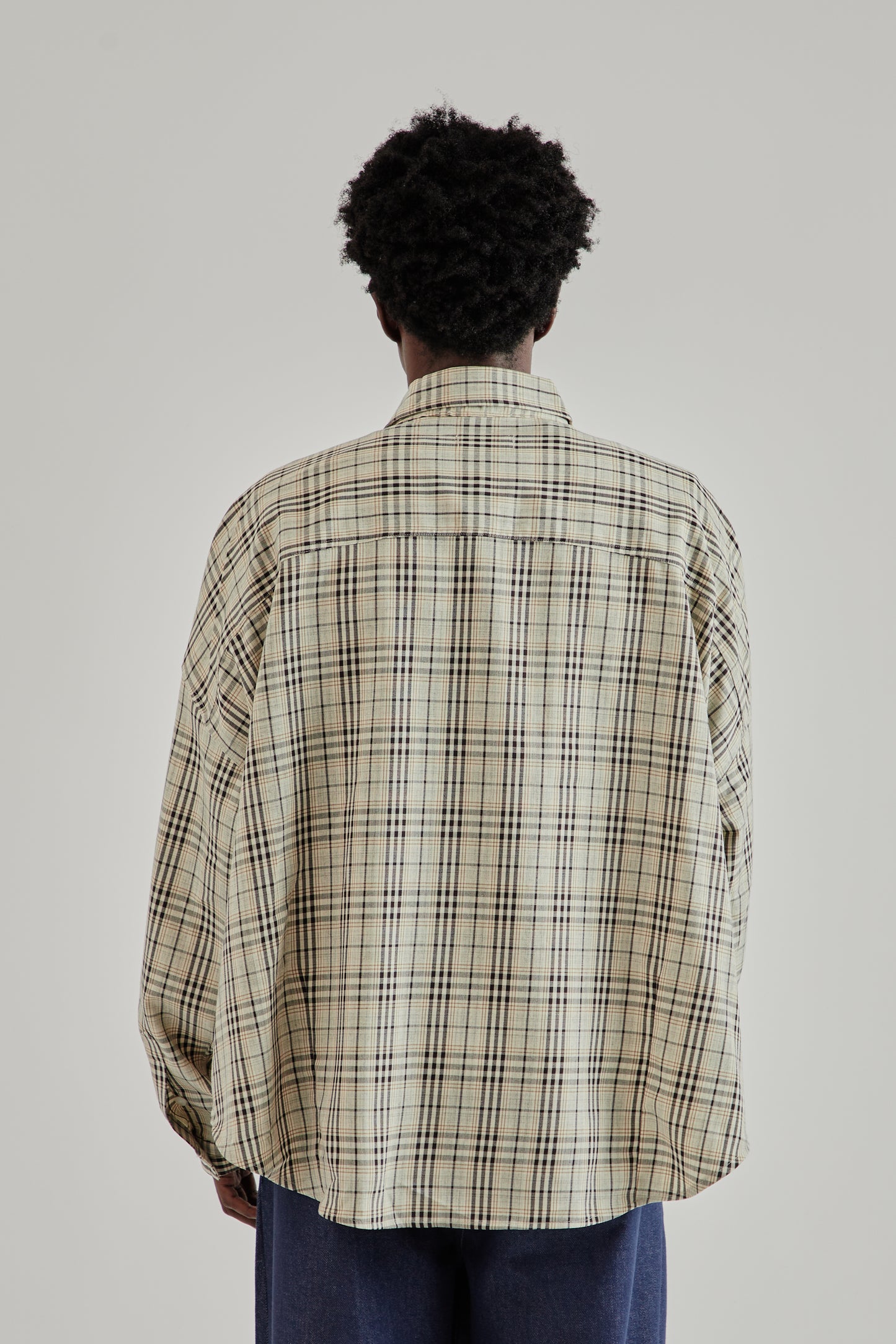 Estudio Niksen FW25 Dart Oxford Shirt Checkered5