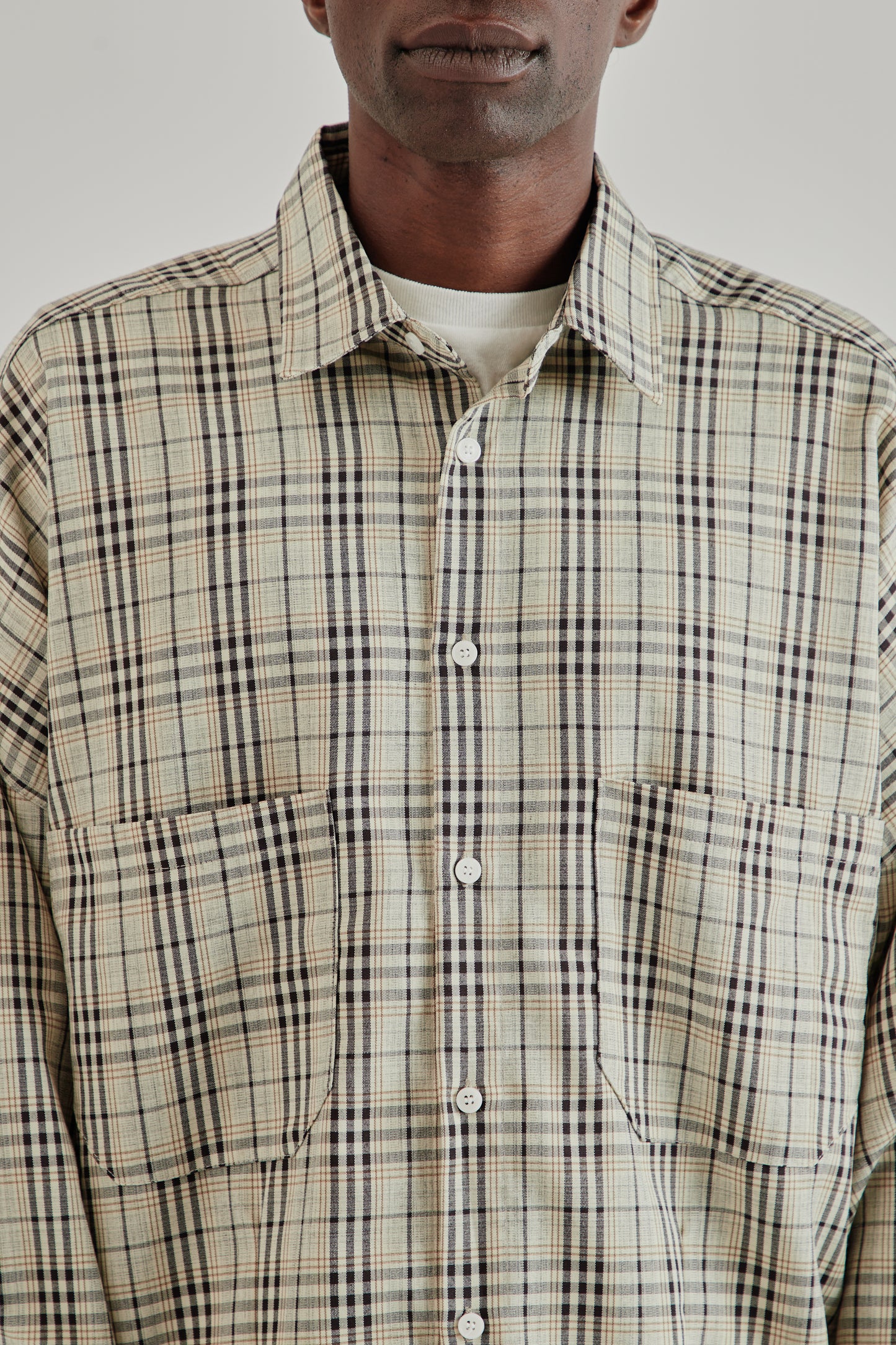 Estudio Niksen FW25 Dart Oxford Shirt Checkered6