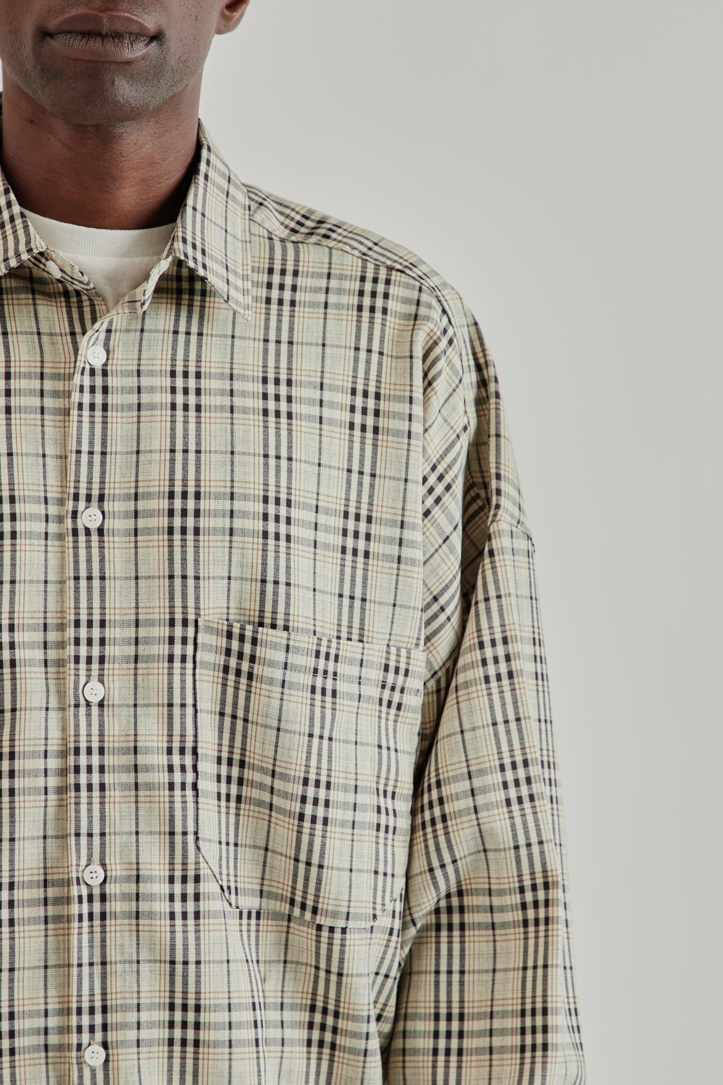Estudio Niksen FW25 Dart Oxford Shirt Checkered7