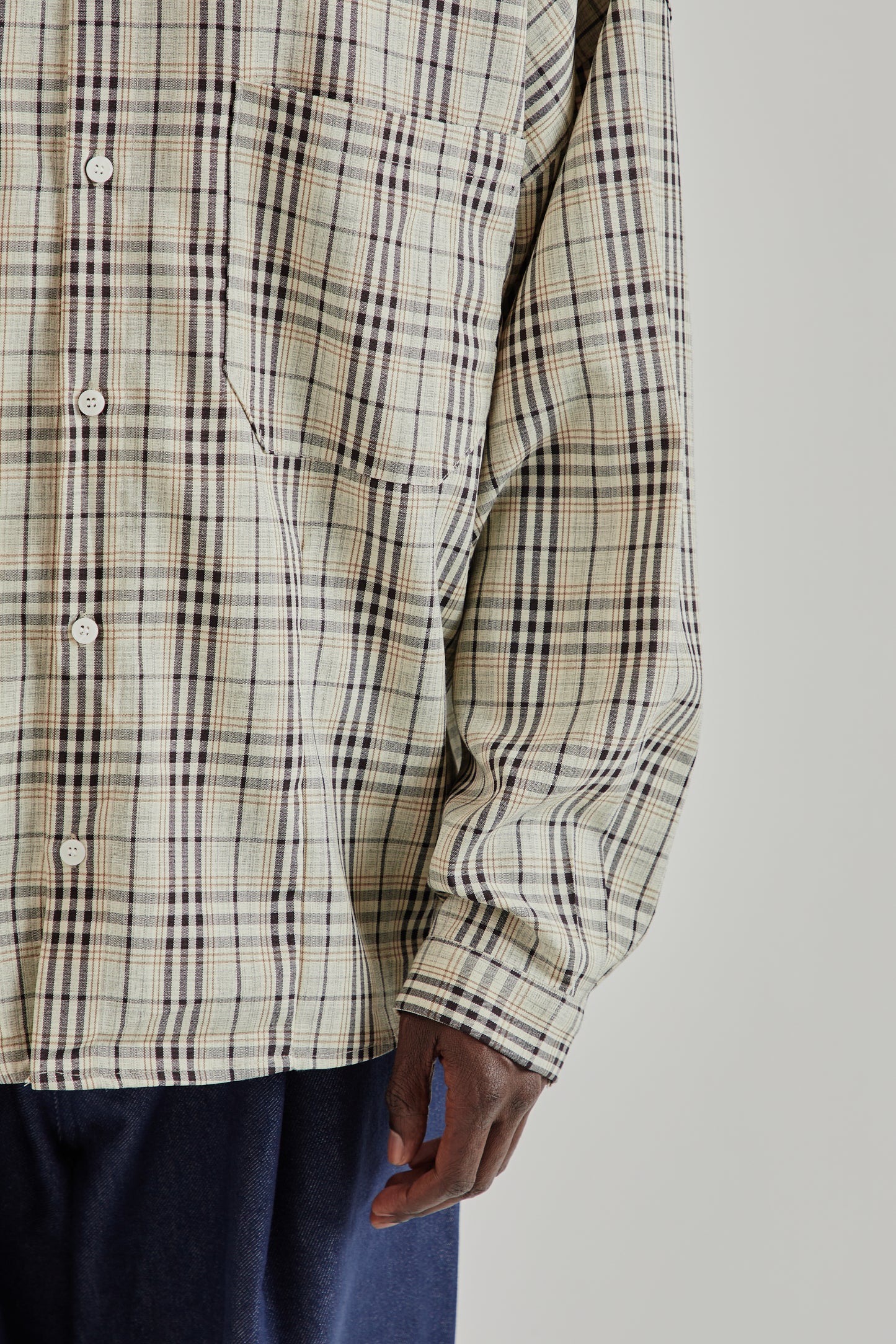 Estudio Niksen FW25 Dart Oxford Shirt Checkered8