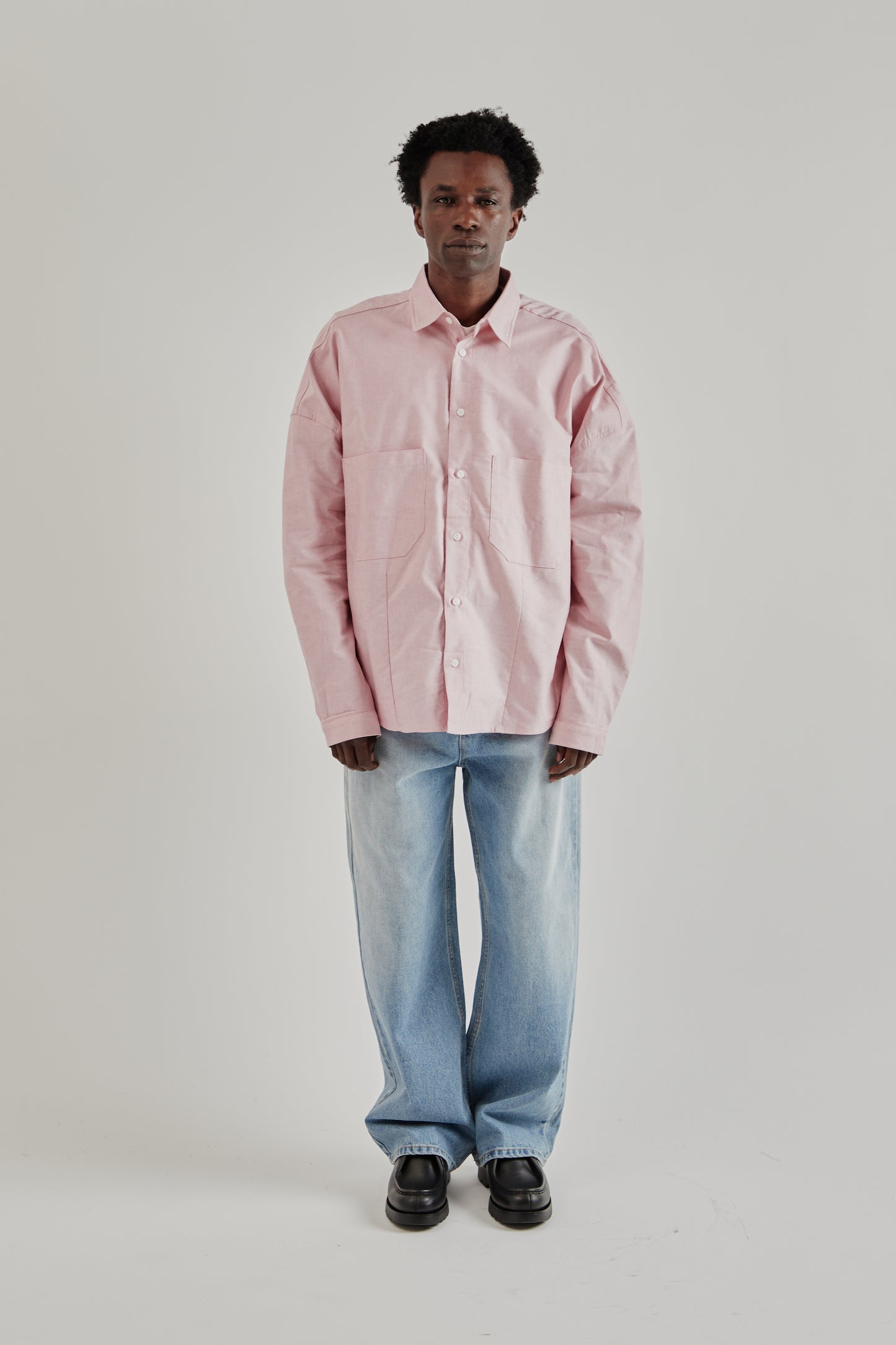 Estudio Niksen FW25 Dart Oxford Shirt Red1