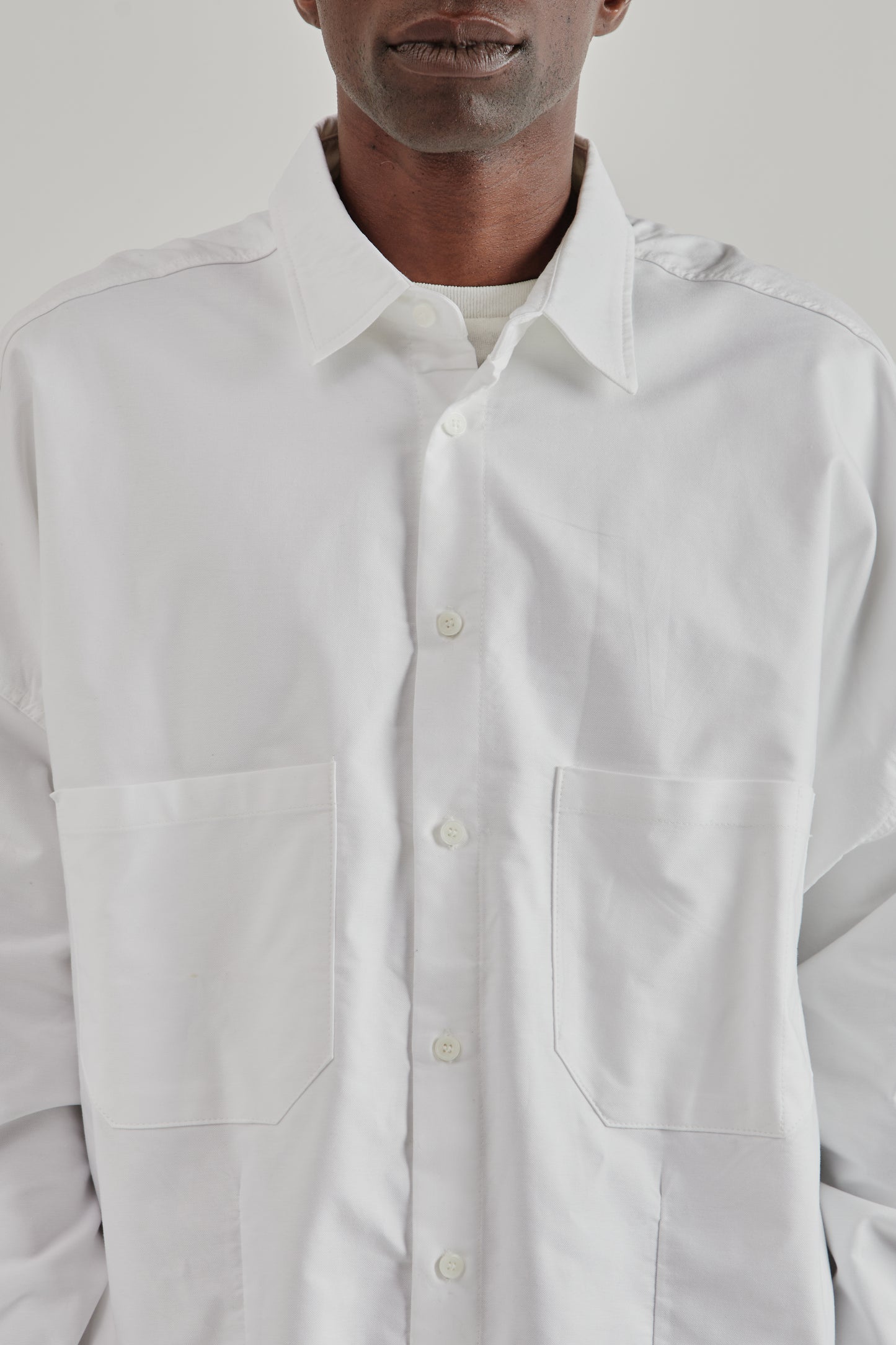 Estudio Niksen FW25 Dart Oxford Shirt White6