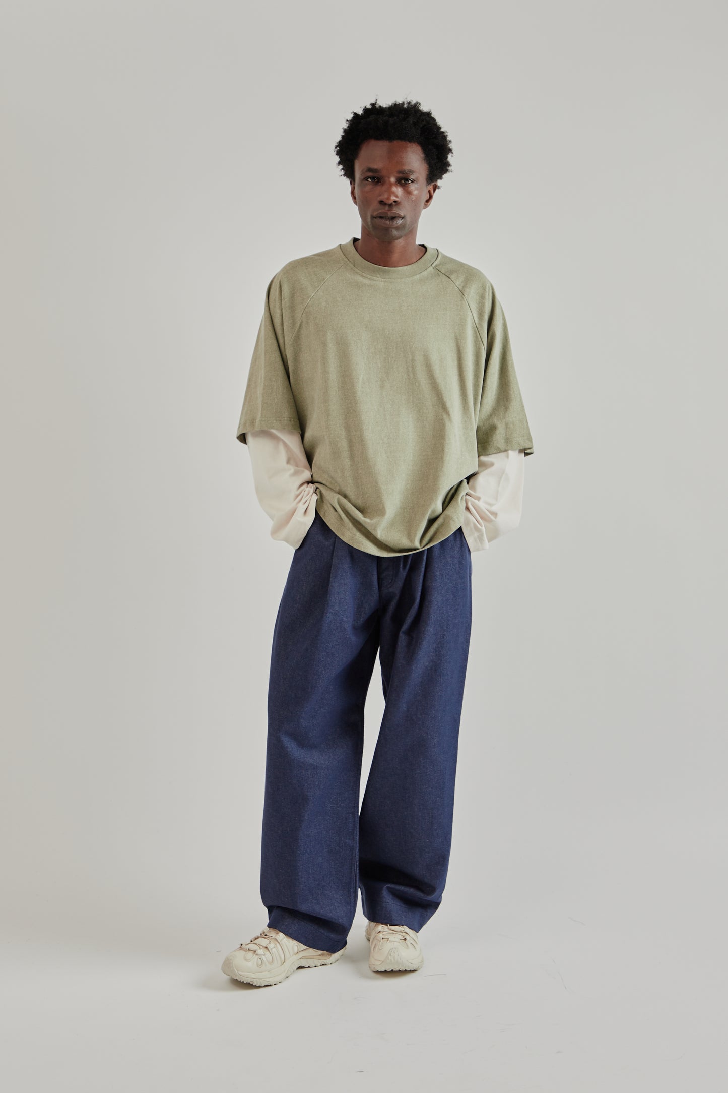 Estudio Niksen FW25 Longsleeve Layered Tee Khaki9