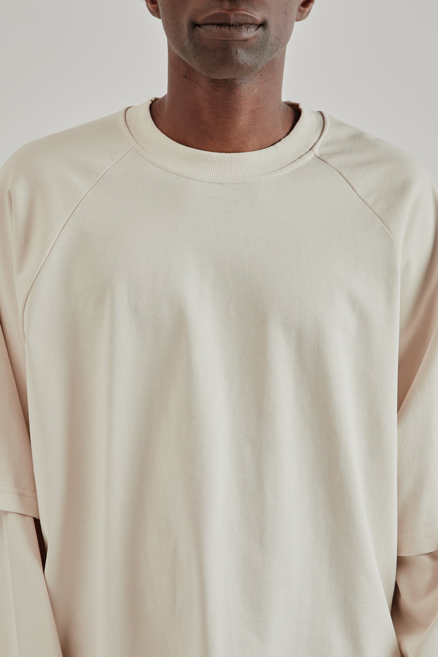 Estudio Niksen FW25 Longsleeve Layered Tee Off White6