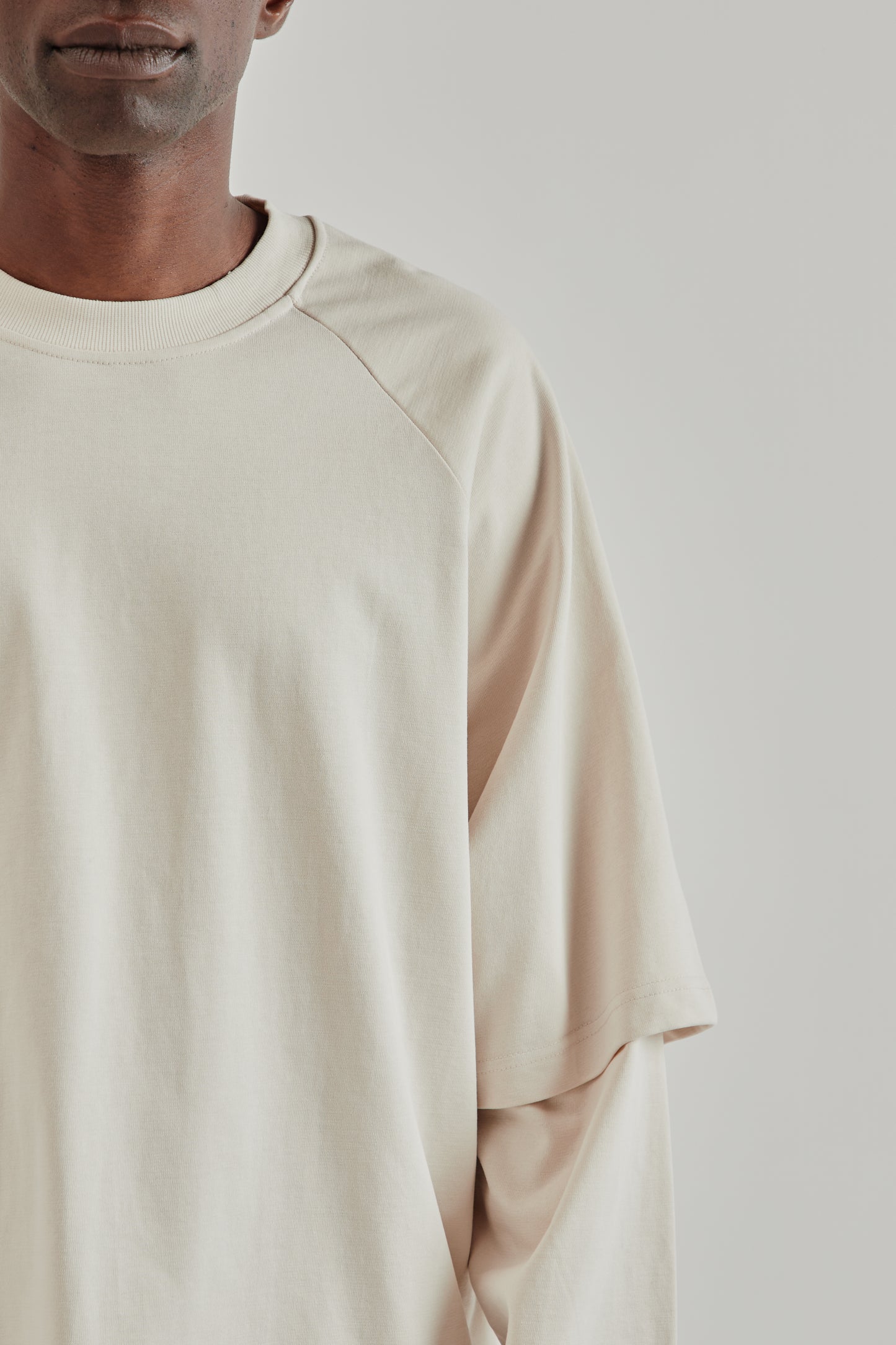 Estudio Niksen FW25 Longsleeve Layered Tee Off White7