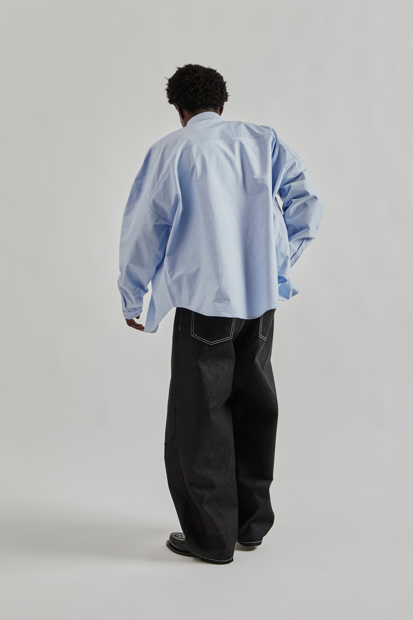 Estudio Niksen FW25 Oxford Balloon Shirt Blue 10