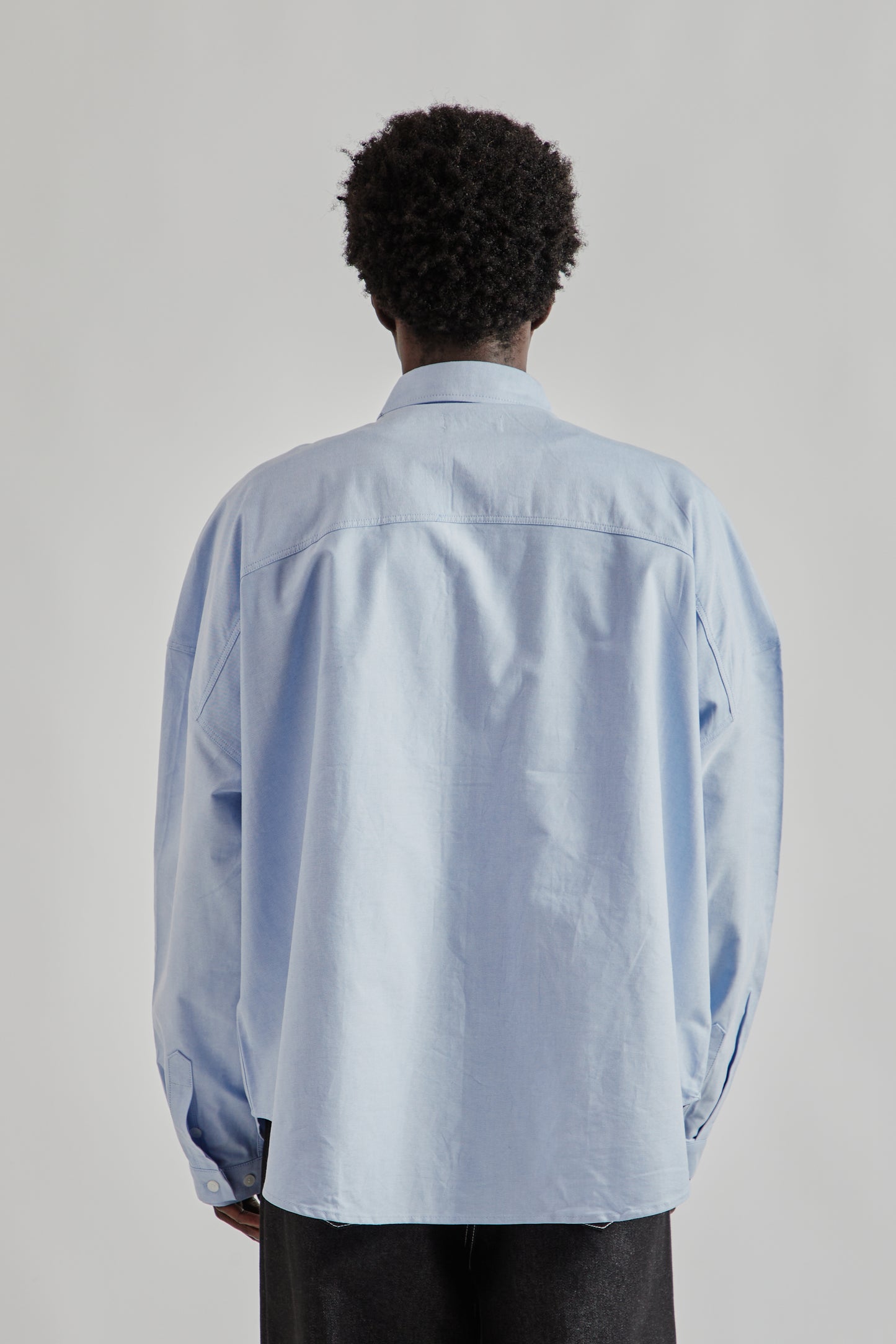 Estudio Niksen FW25 Oxford Balloon Shirt Blue 5