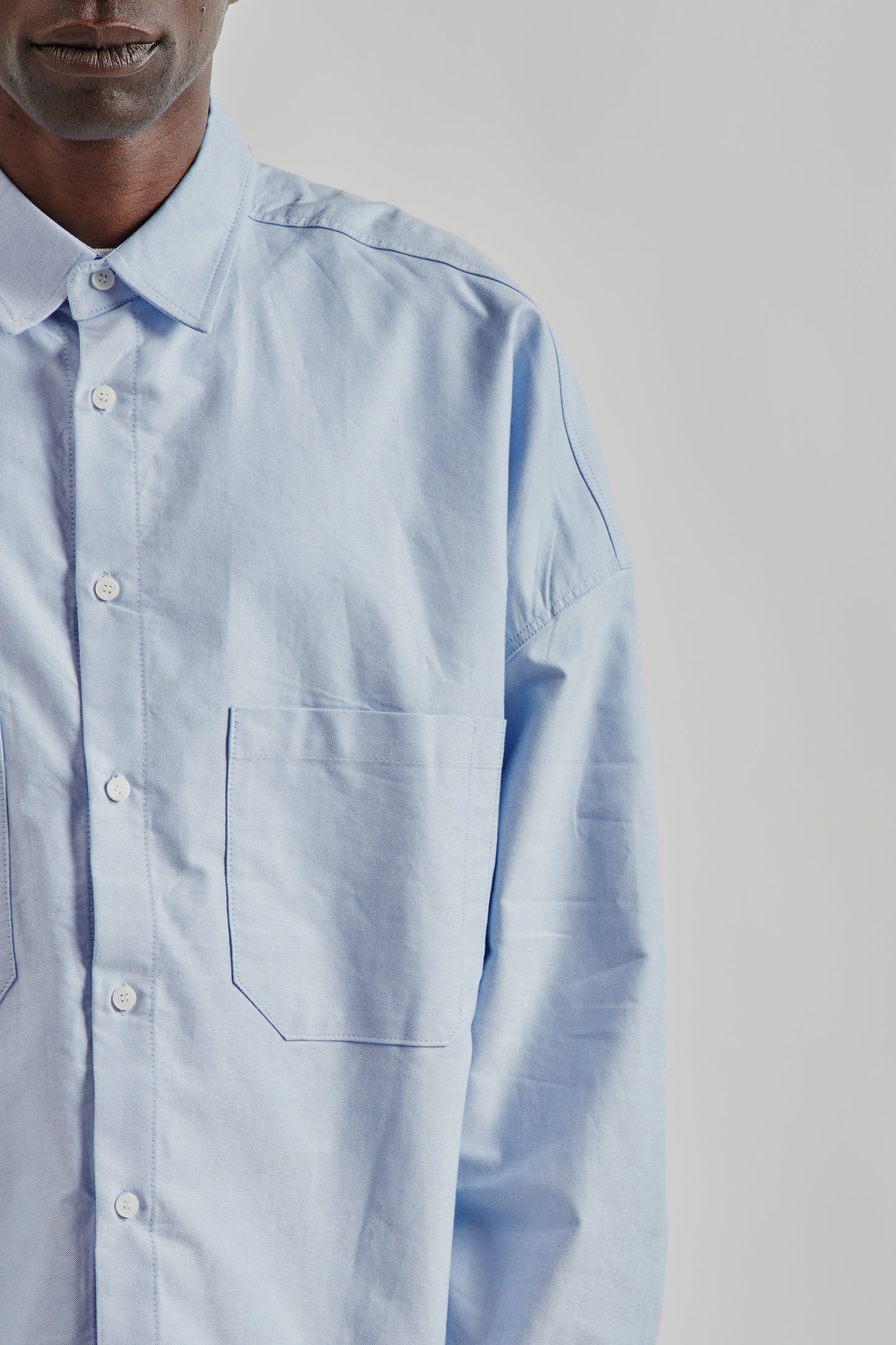 Estudio Niksen FW25 Oxford Balloon Shirt Blue 7