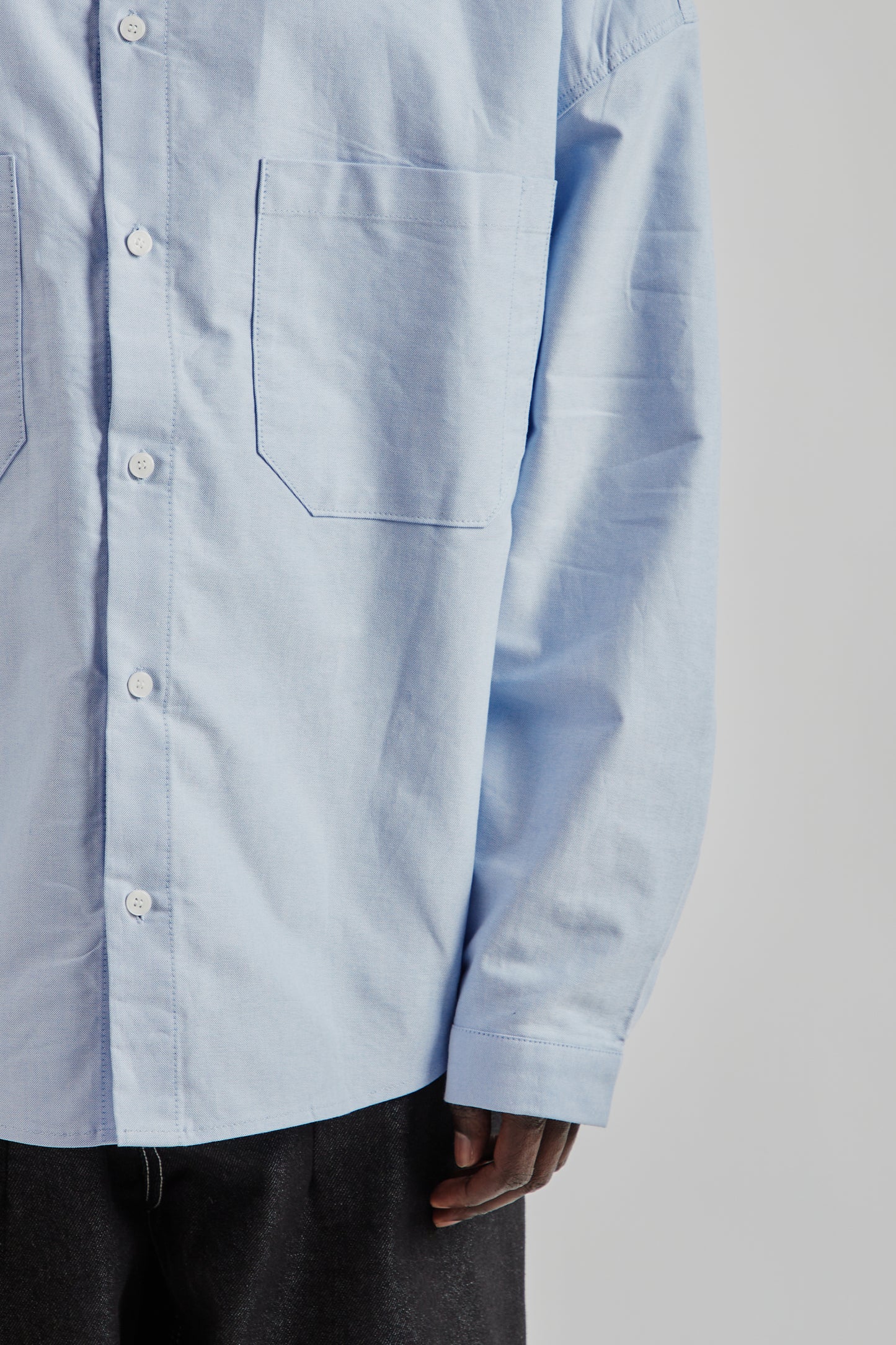 Estudio Niksen FW25 Oxford Balloon Shirt Blue 8