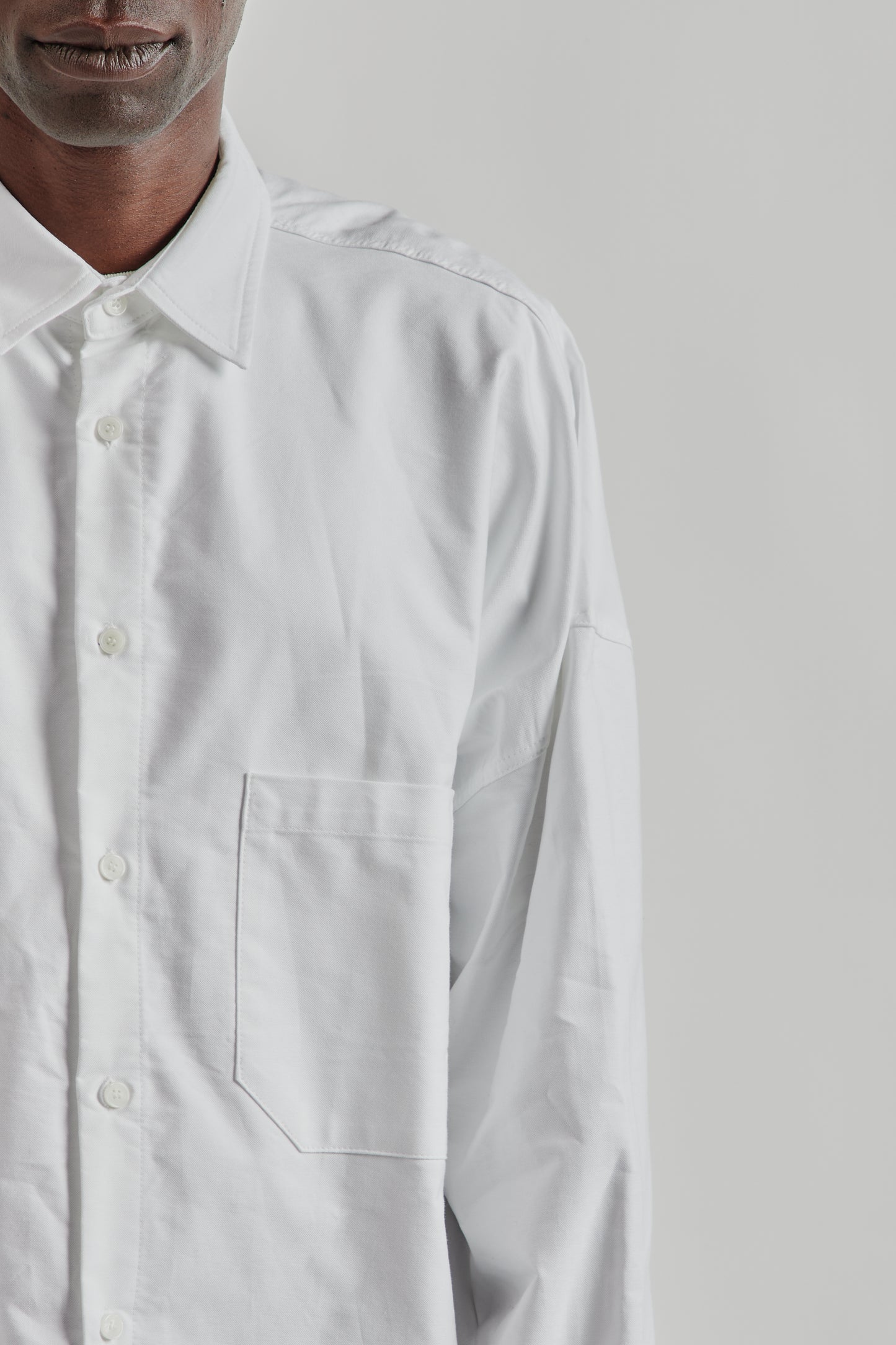 Estudio Niksen FW25 Oxford Balloon Shirt White 7