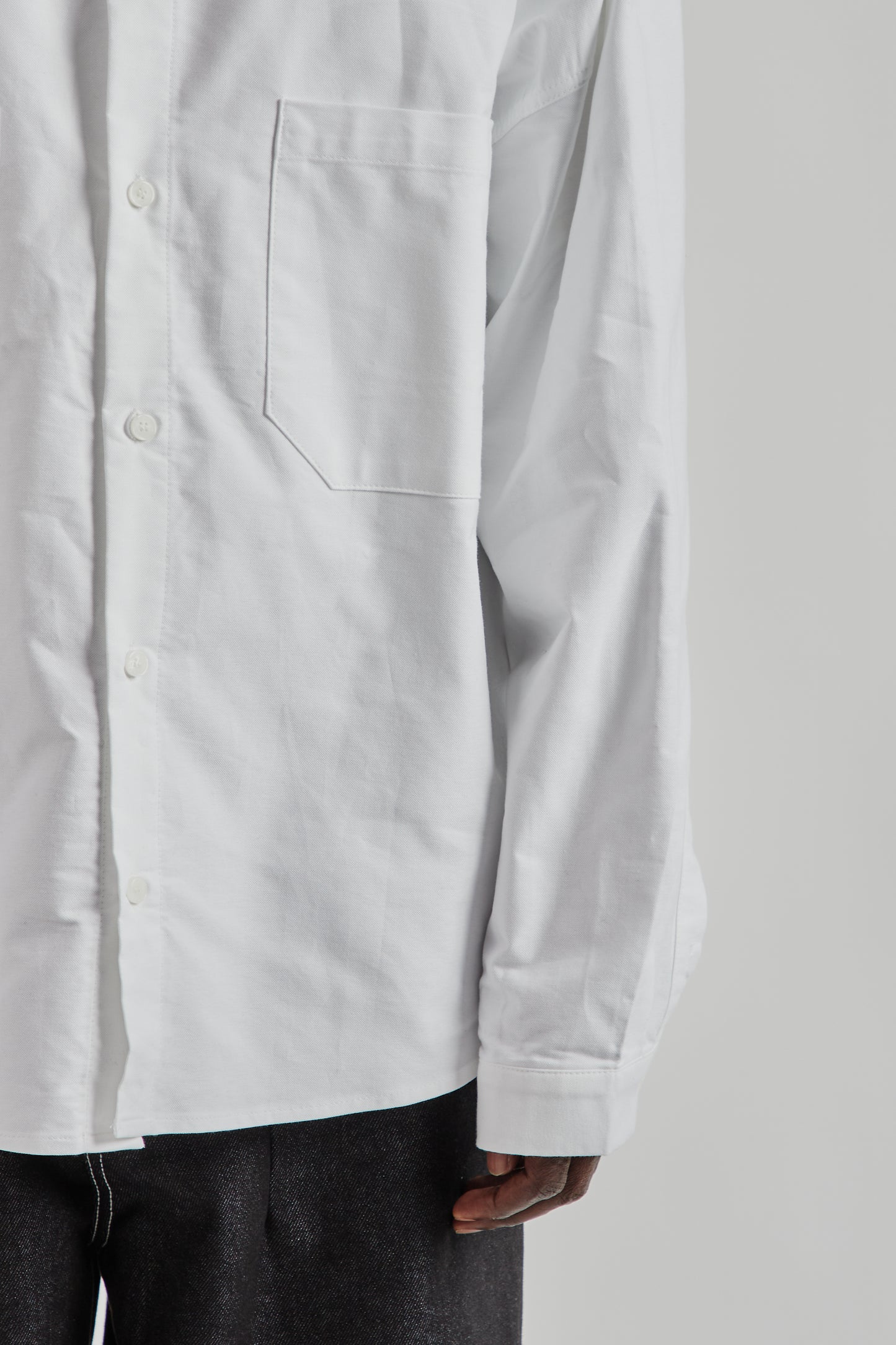 Estudio Niksen FW25 Oxford Balloon Shirt White 8