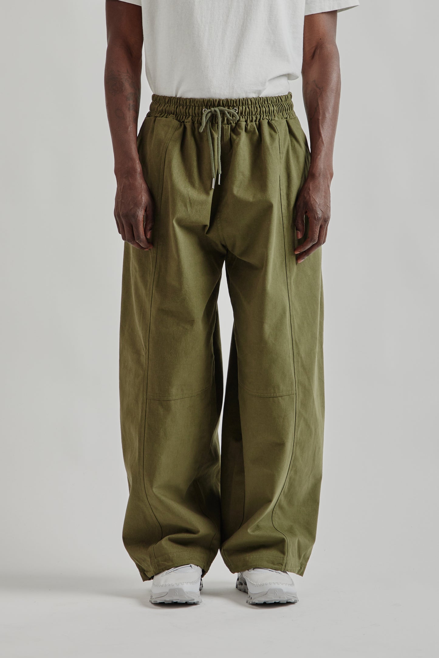 Estudio Niksen FW25 Panelled Balloon Pants Khaki 27