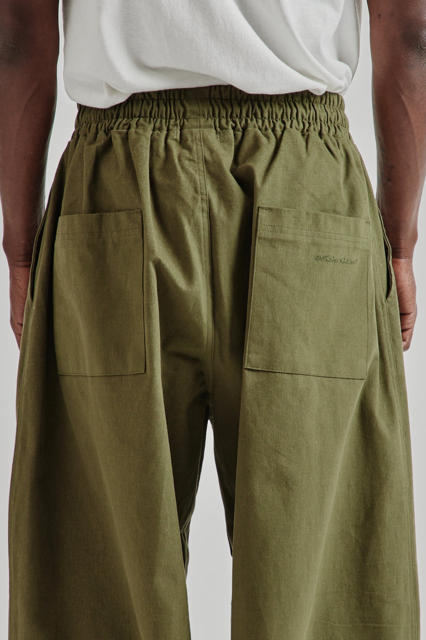 Estudio Niksen FW25 Panelled Balloon Pants Khaki 30