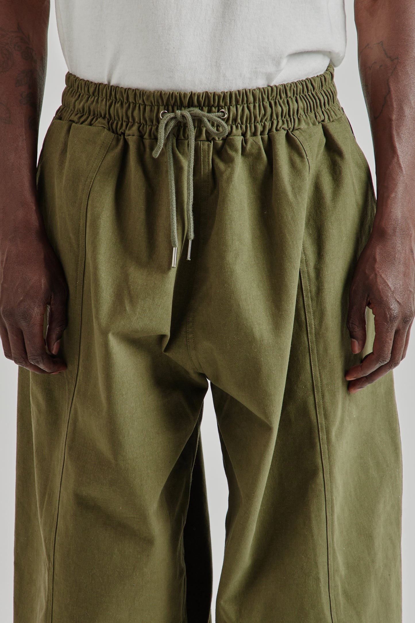 Estudio Niksen FW25 Panelled Balloon Pants Khaki 31