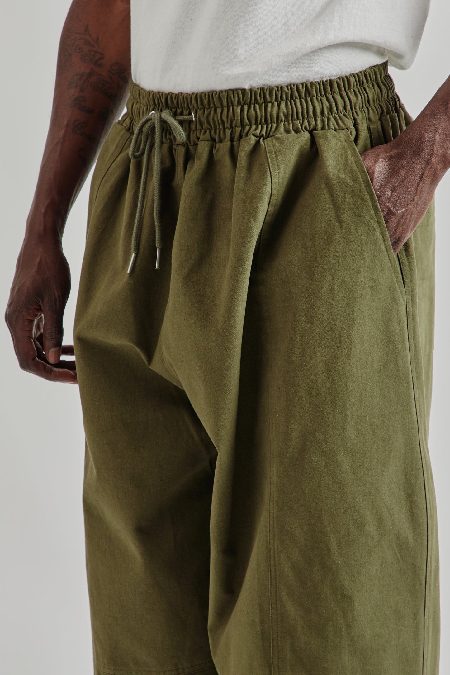 Estudio Niksen FW25 Panelled Balloon Pants Khaki 32