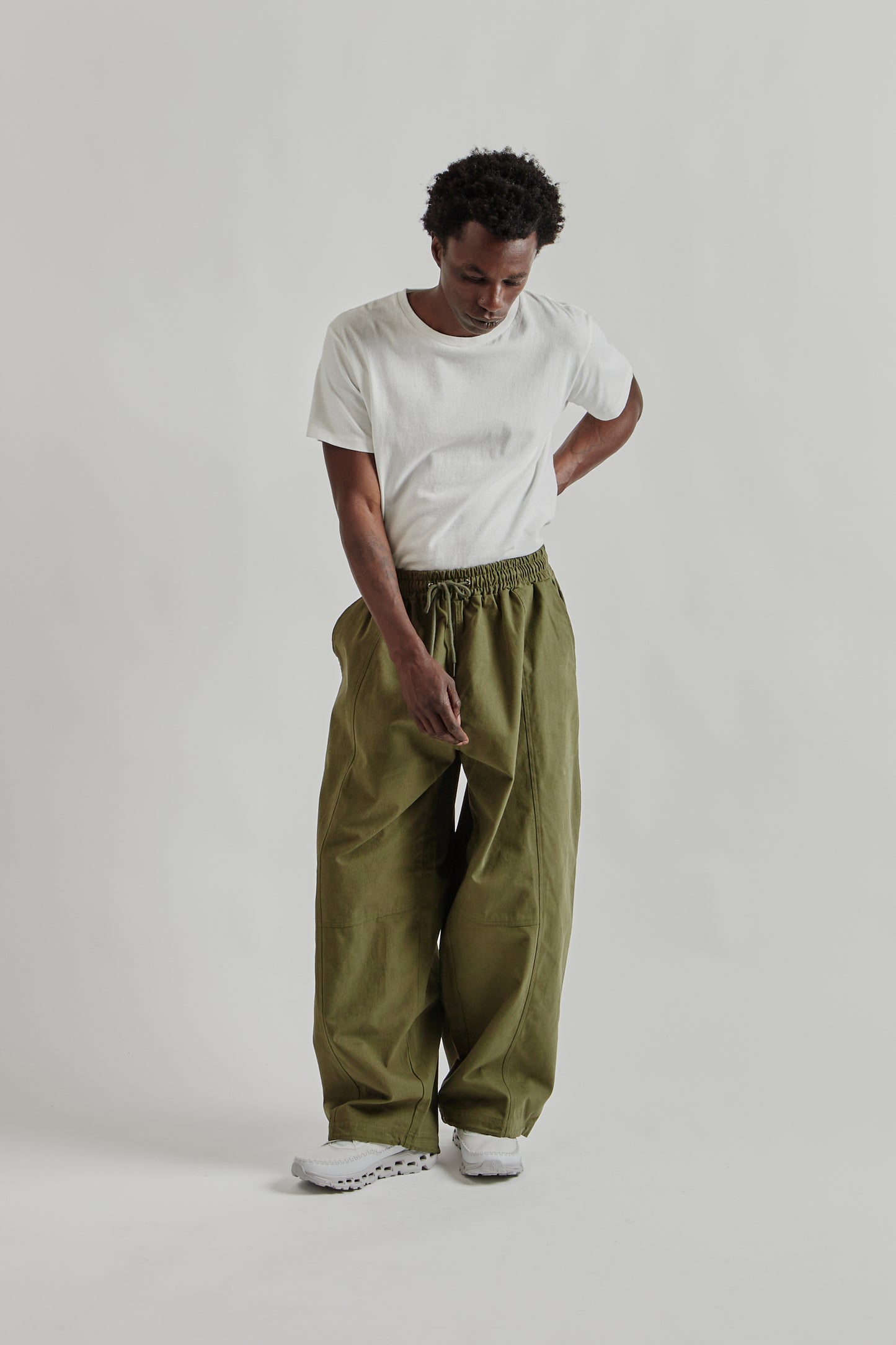 Estudio Niksen FW25 Panelled Balloon Pants Khaki 33
