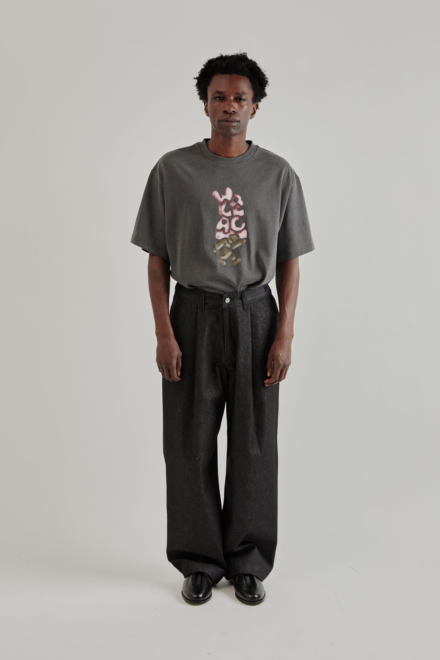 Estudio Niksen FW25 Pintuck Wide Jeans Black1