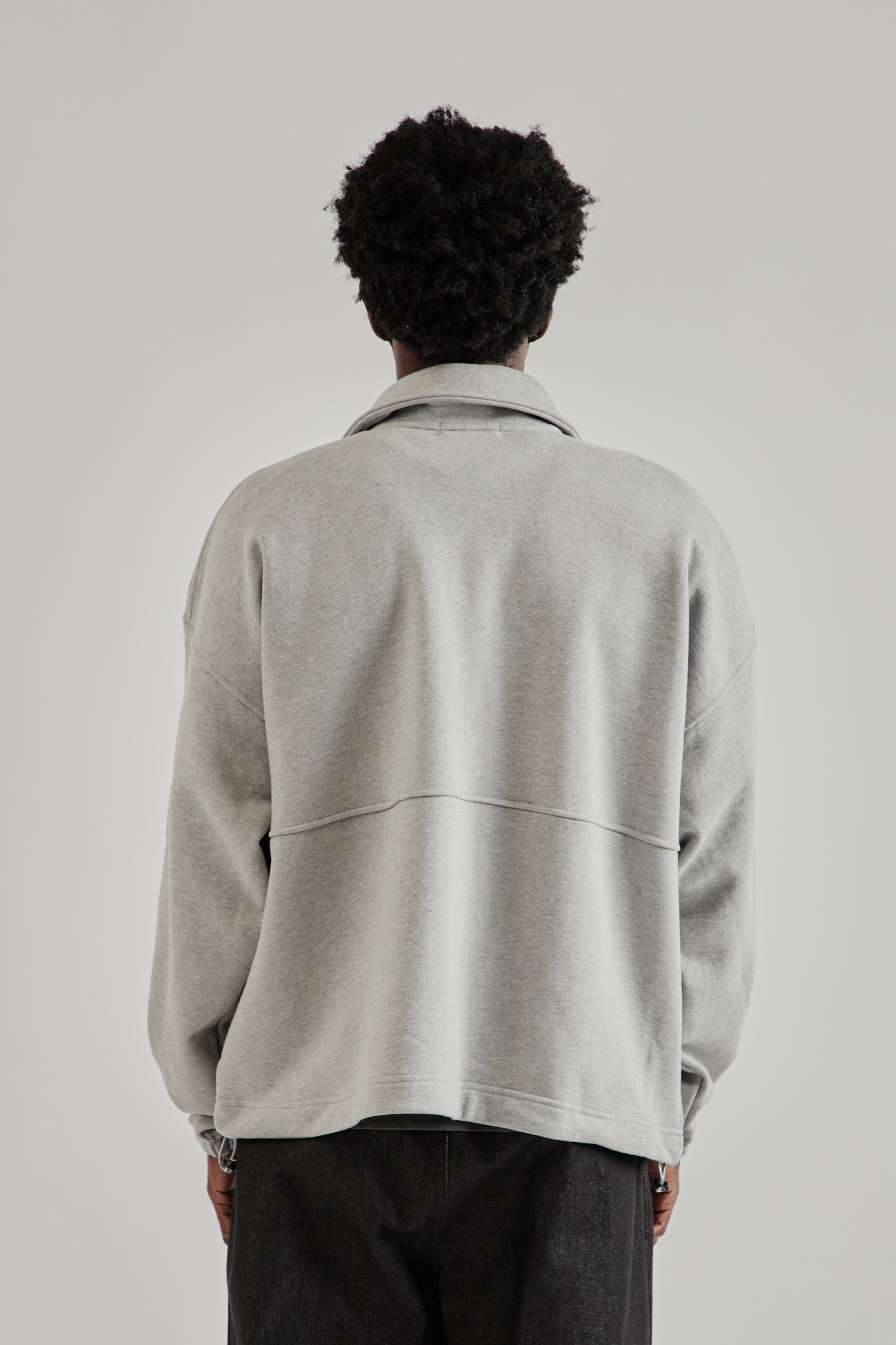 Estudio Niksen FW25 Polo Crewneck Sweater Grey5