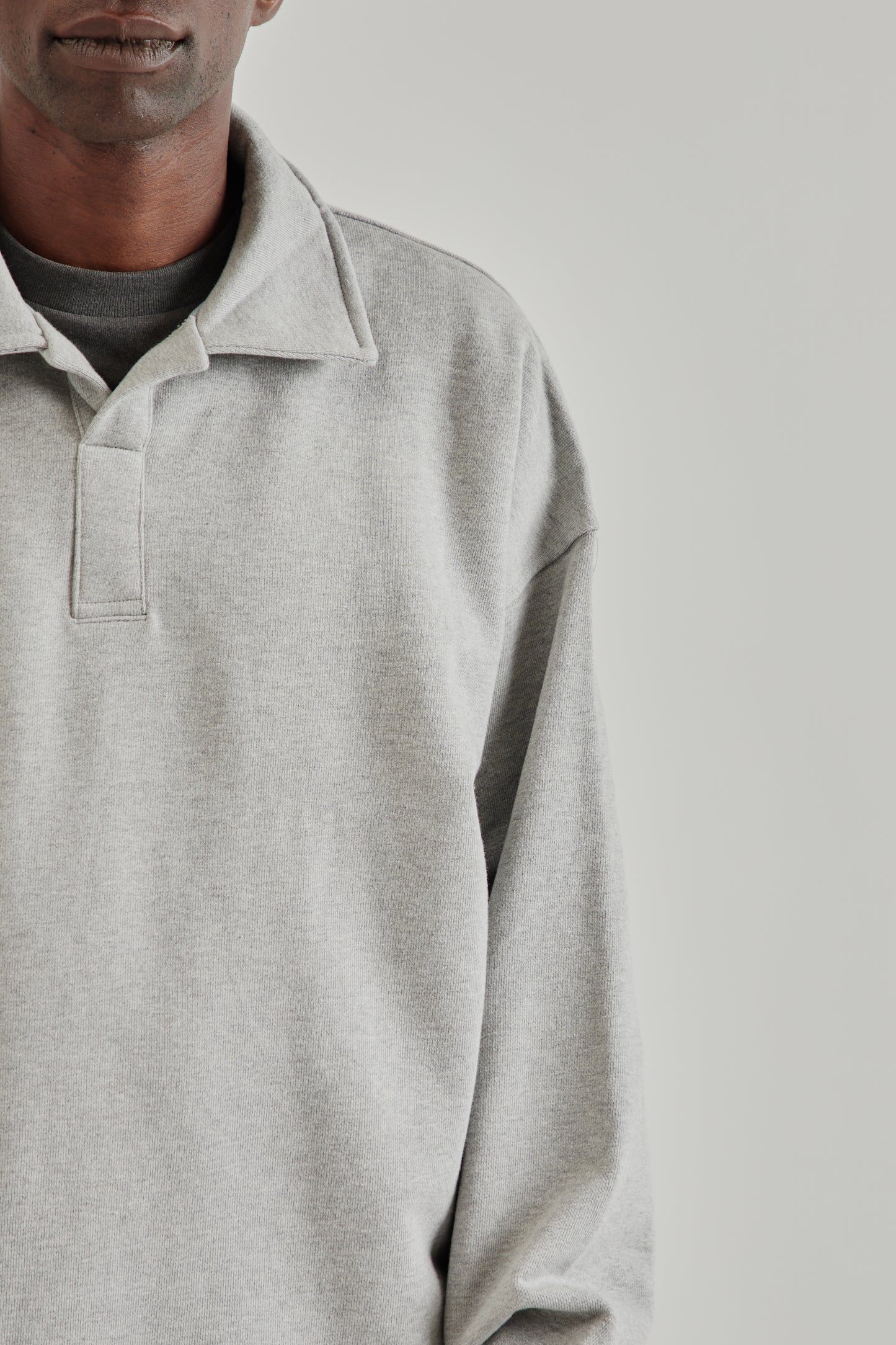 Estudio Niksen FW25 Polo Crewneck Sweater Grey7