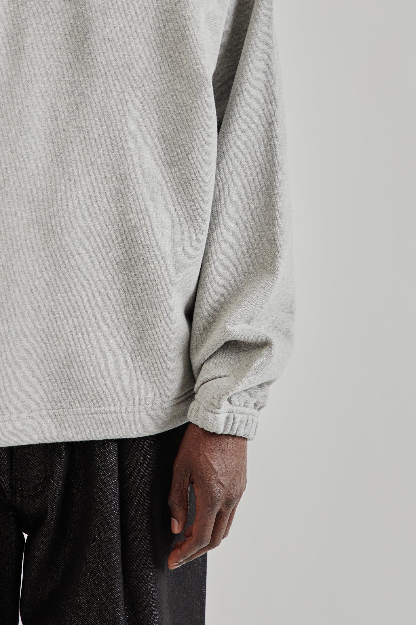 Estudio Niksen FW25 Polo Crewneck Sweater Grey8