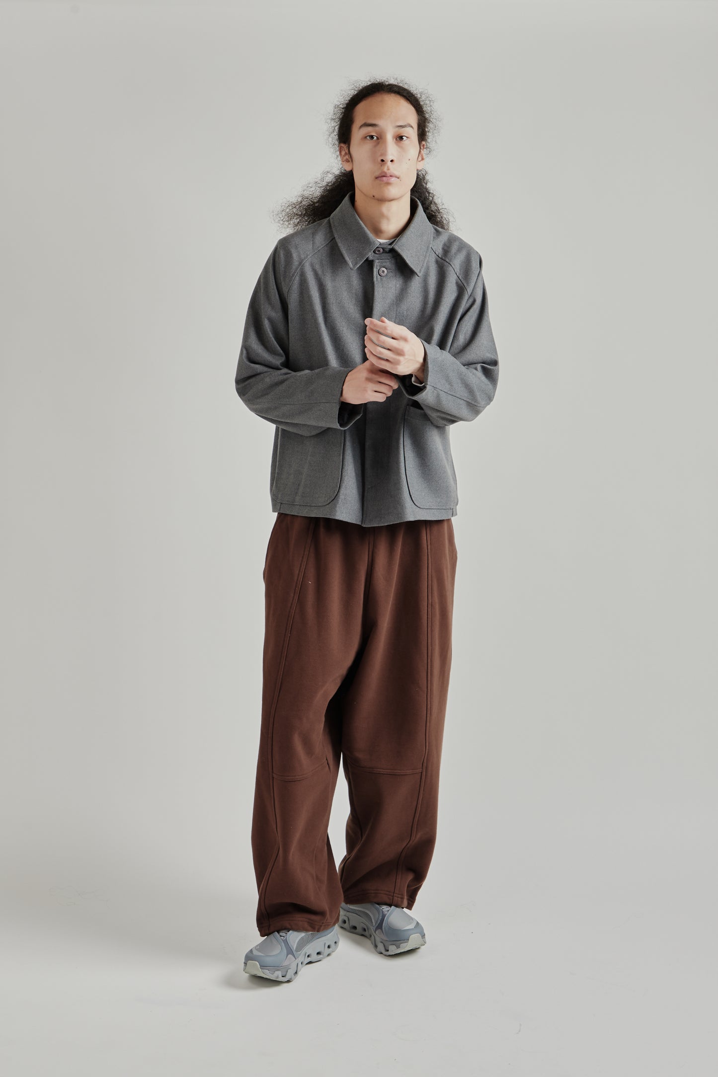 Raglan Pocket Jacket - Grey