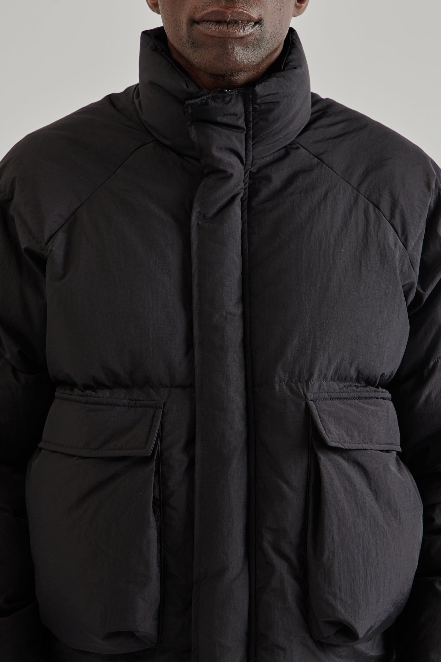 Estudio Niksen FW25 Raglan Puffer Jacket Black6