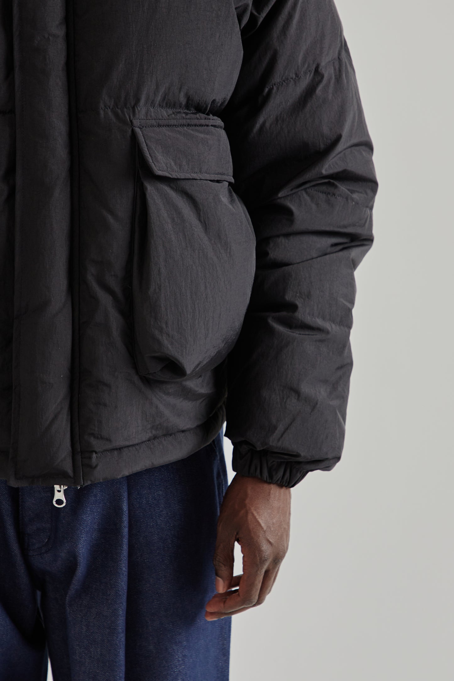 Estudio Niksen FW25 Raglan Puffer Jacket Black8