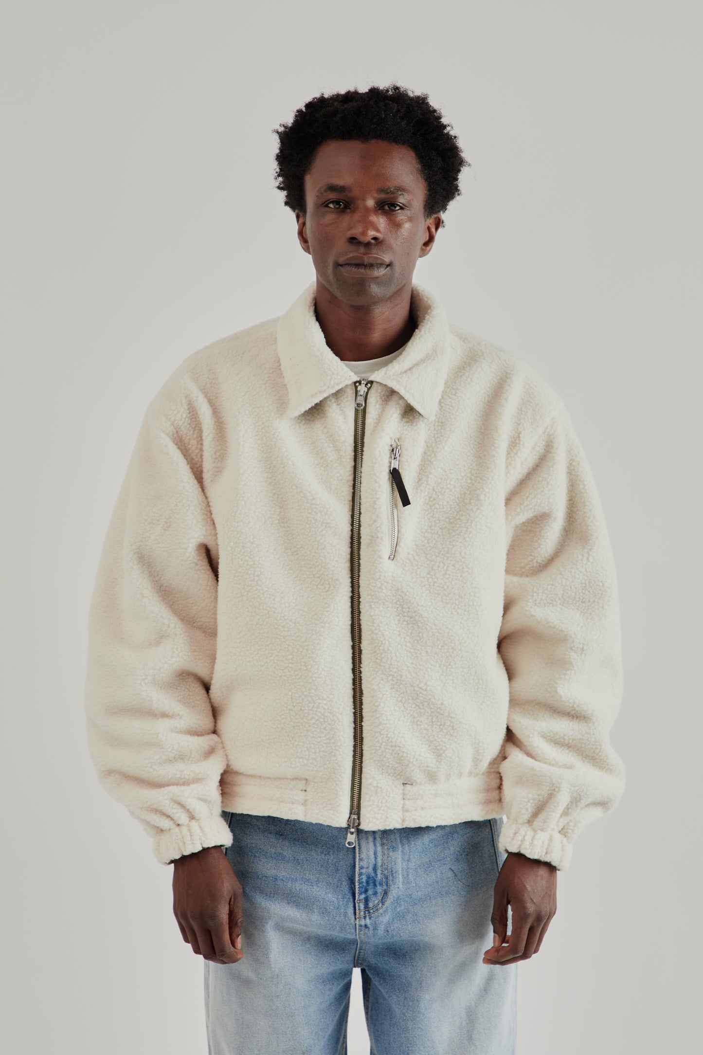 Estudio Niksen FW25 Reversible Bomber Jacket Khaki11