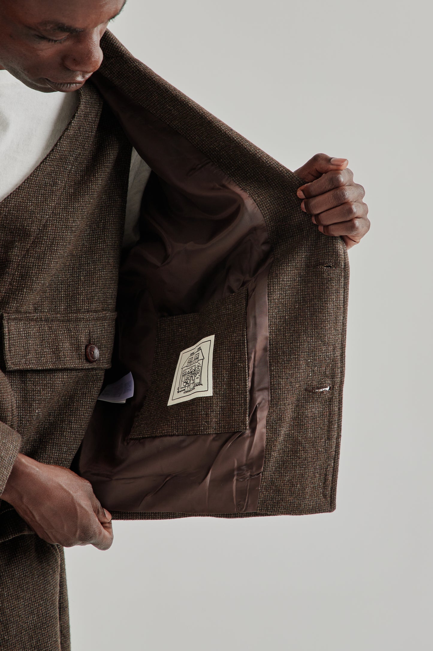 Estudio Niksen FW25 Wool Blazer Jacket Brown10