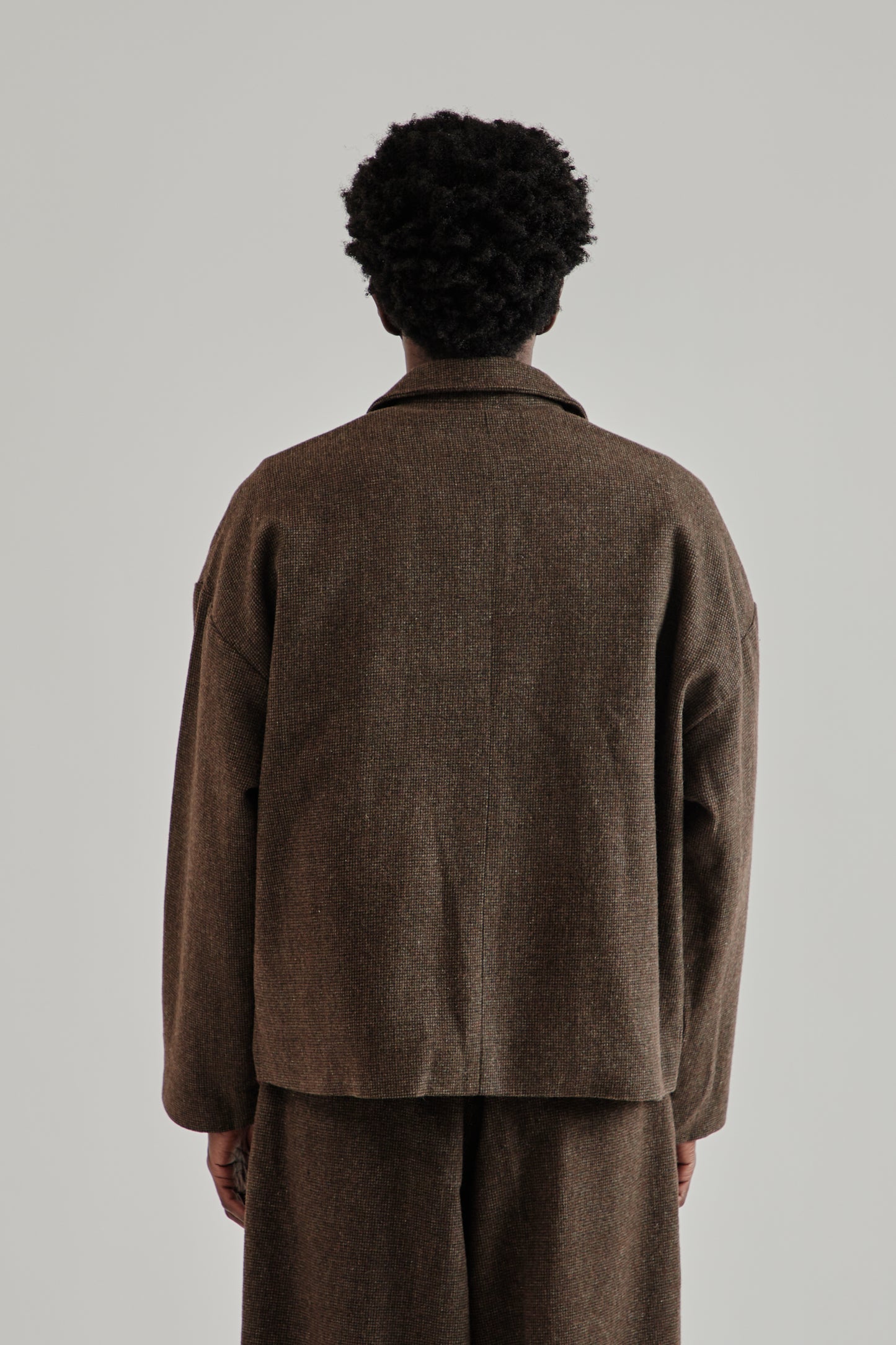 Estudio Niksen FW25 Wool Blazer Jacket Brown5