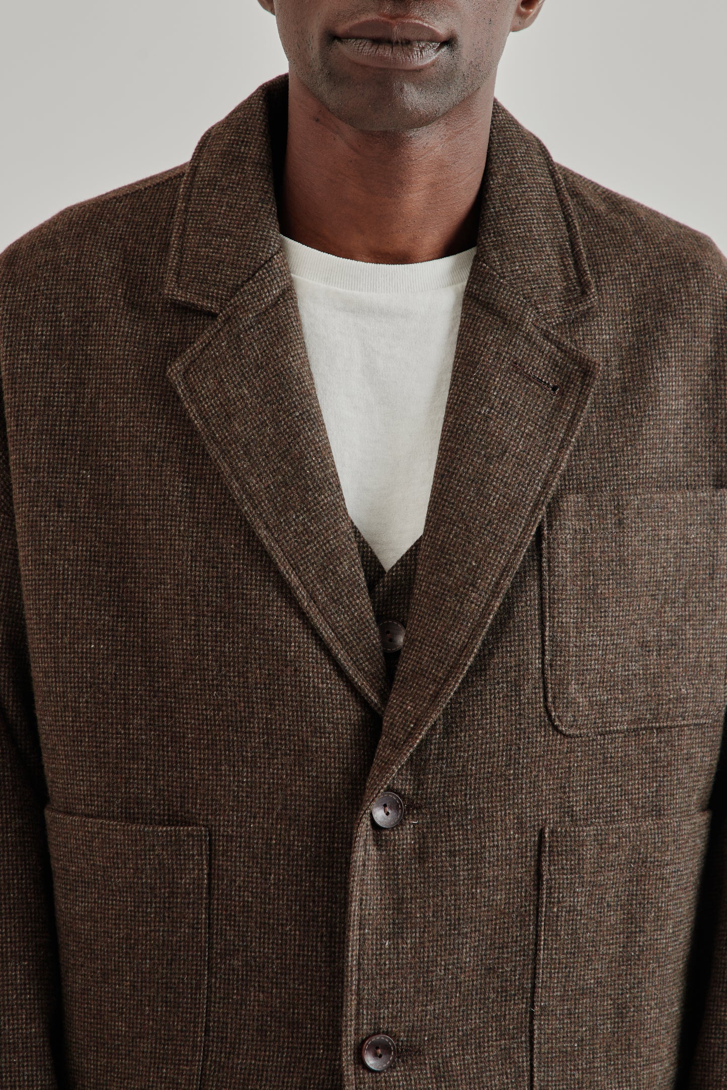 Estudio Niksen FW25 Wool Blazer Jacket Brown6