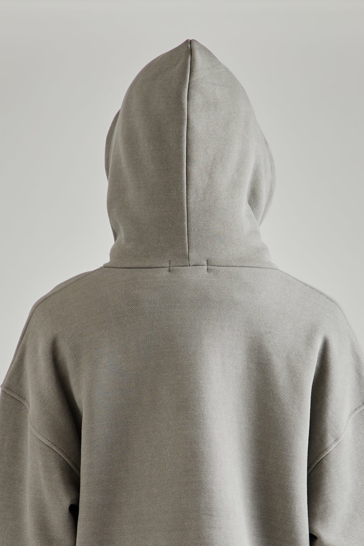 String Boxy Hoodie - Charcoal