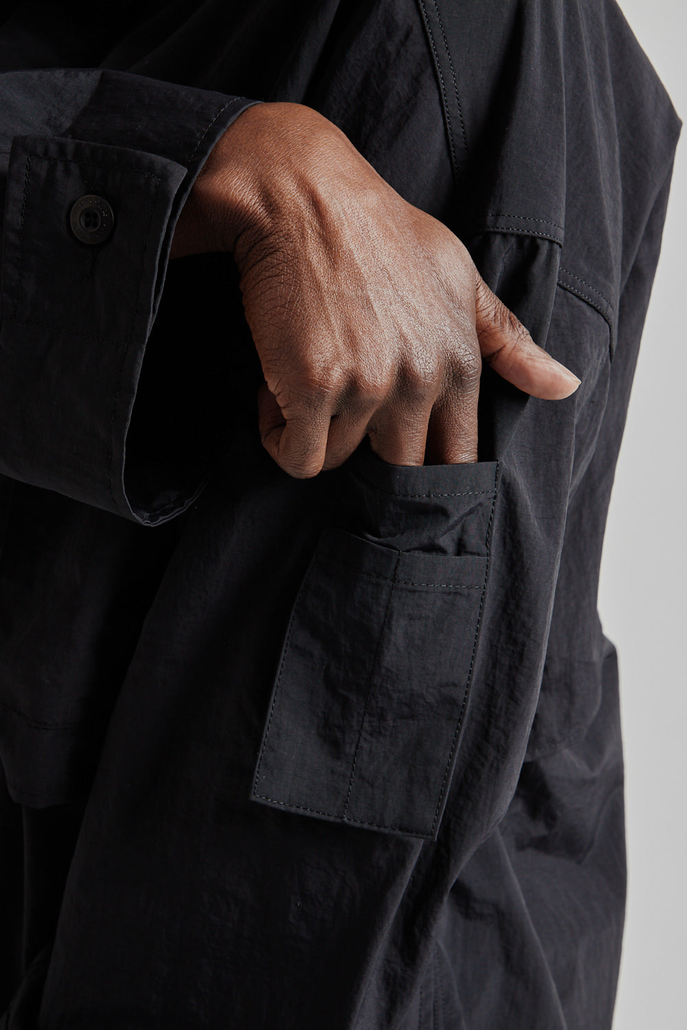 Estudio Niksen SS25 Black Vent Field Jacket Black 18