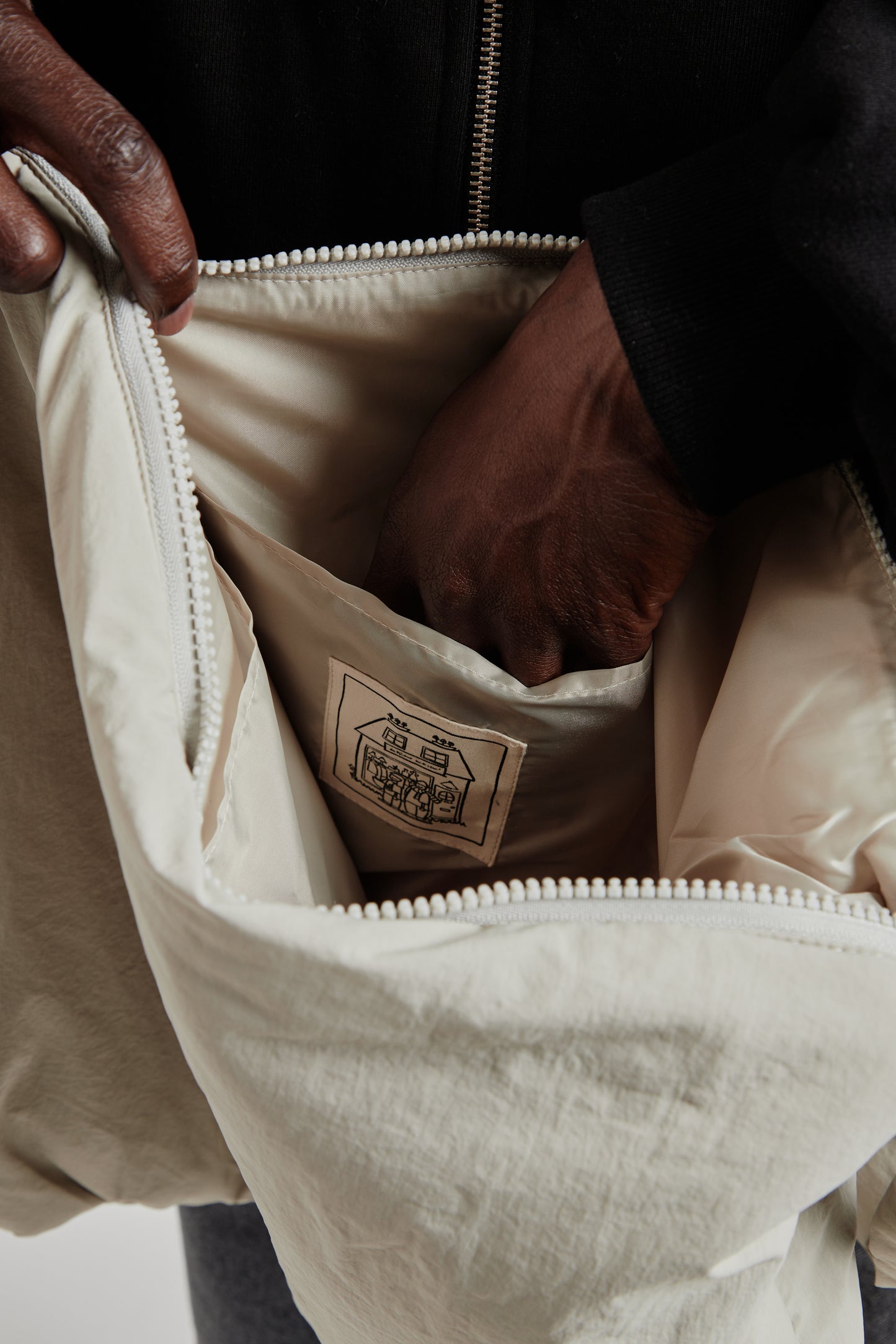 Crossbody Padded Bag - Grey