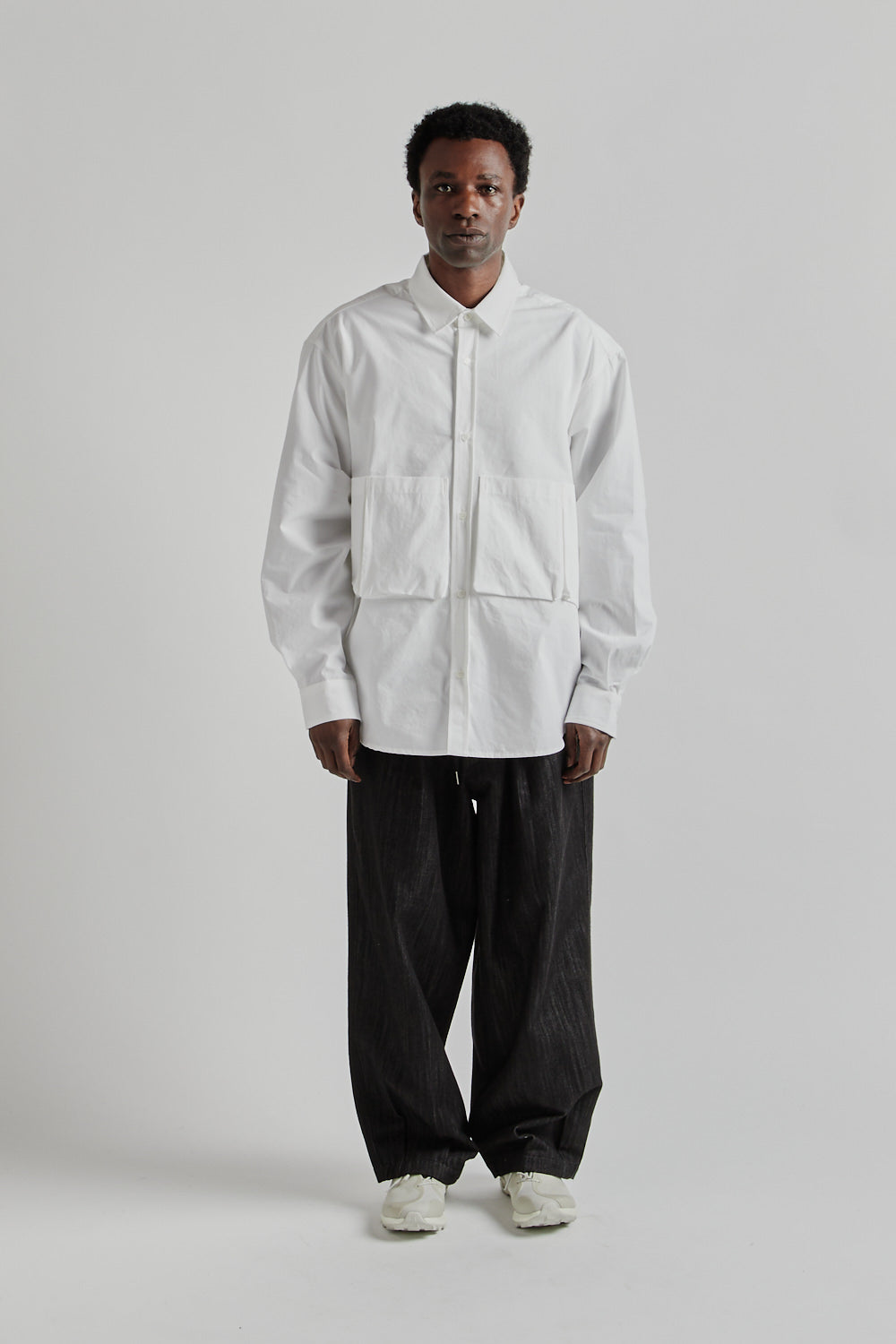 Estudio Niksen SS25 Five Pocket Button Shirt White 1