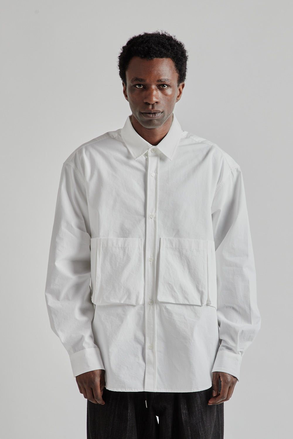 Estudio Niksen SS25 Five Pocket Button Shirt White 2
