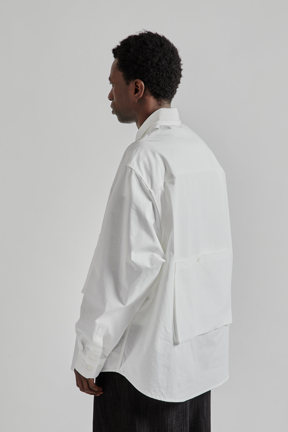 Estudio Niksen SS25 Five Pocket Button Shirt White 4