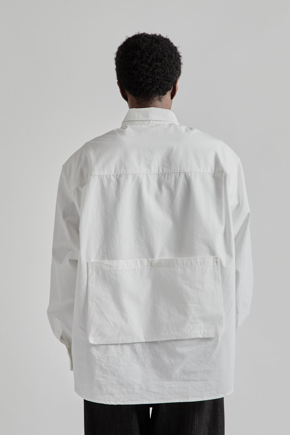 Estudio Niksen SS25 Five Pocket Button Shirt White 5