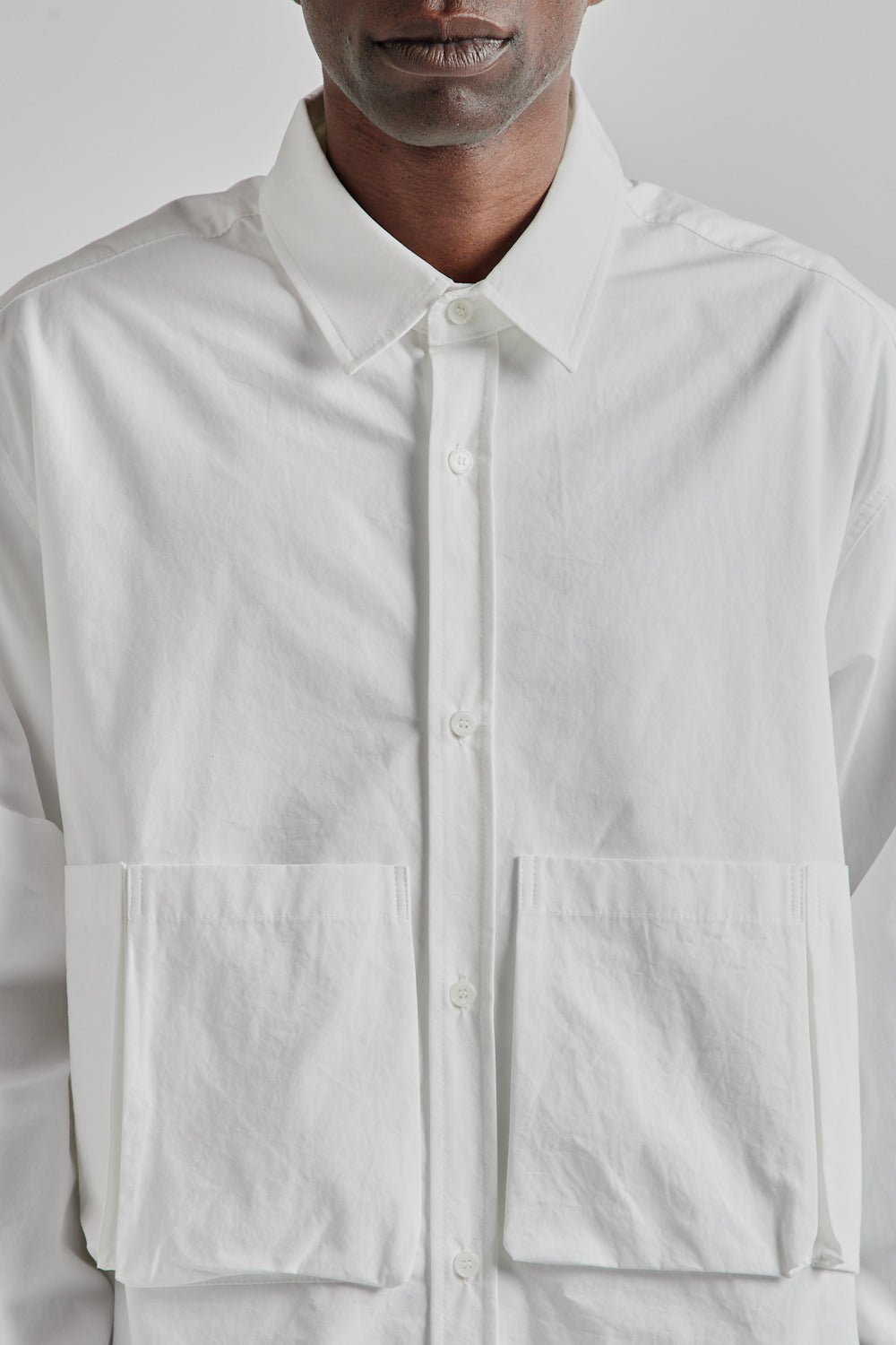 Estudio Niksen SS25 Five Pocket Button Shirt White 7