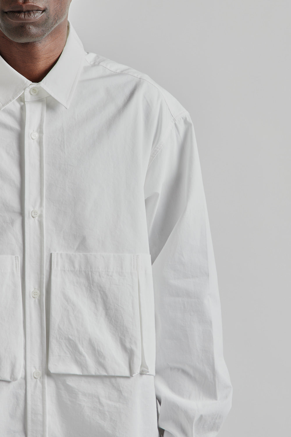 Estudio Niksen SS25 Five Pocket Button Shirt White 8