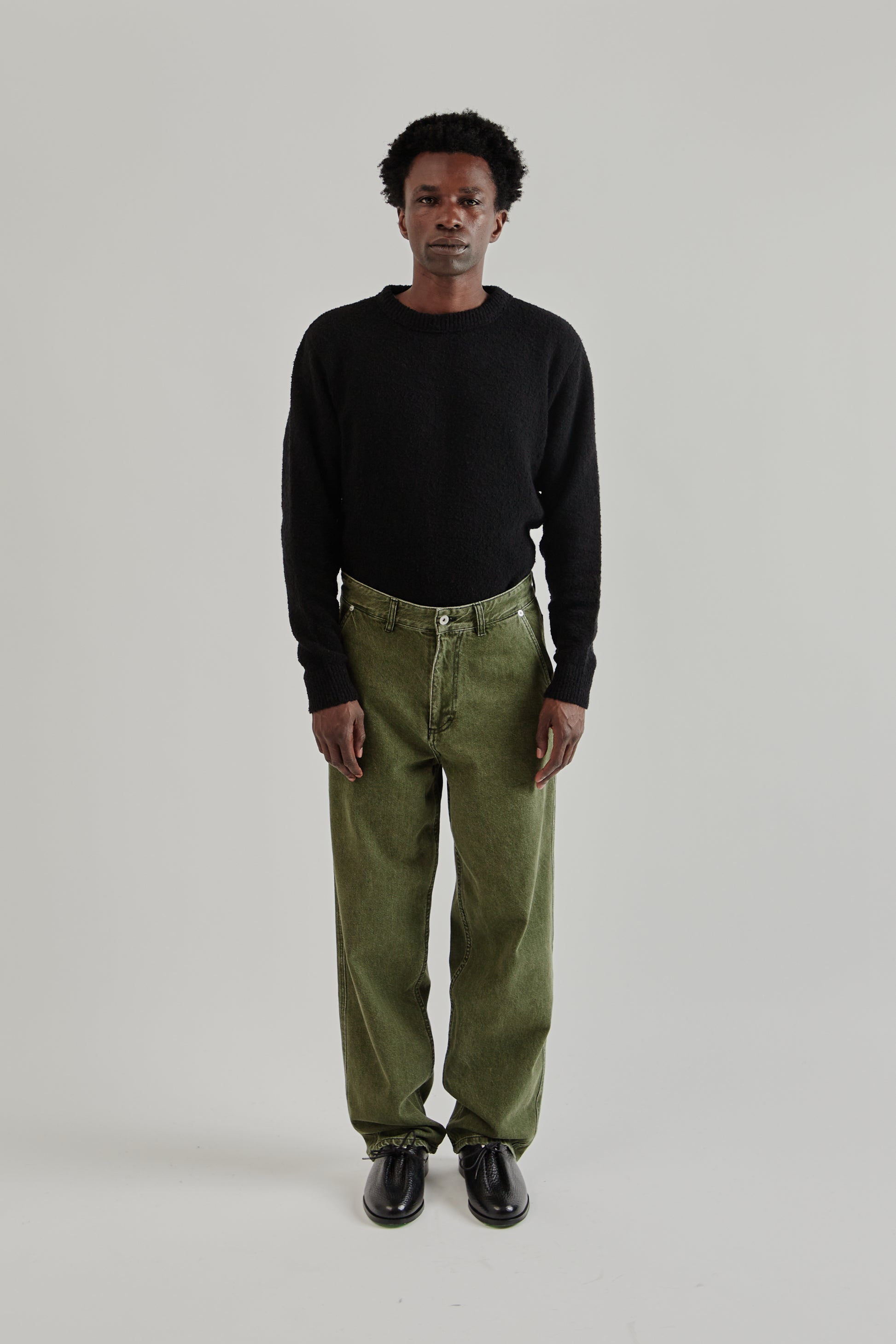 Fairly Normal FW25 5-Pocket Jeans Washed Green1