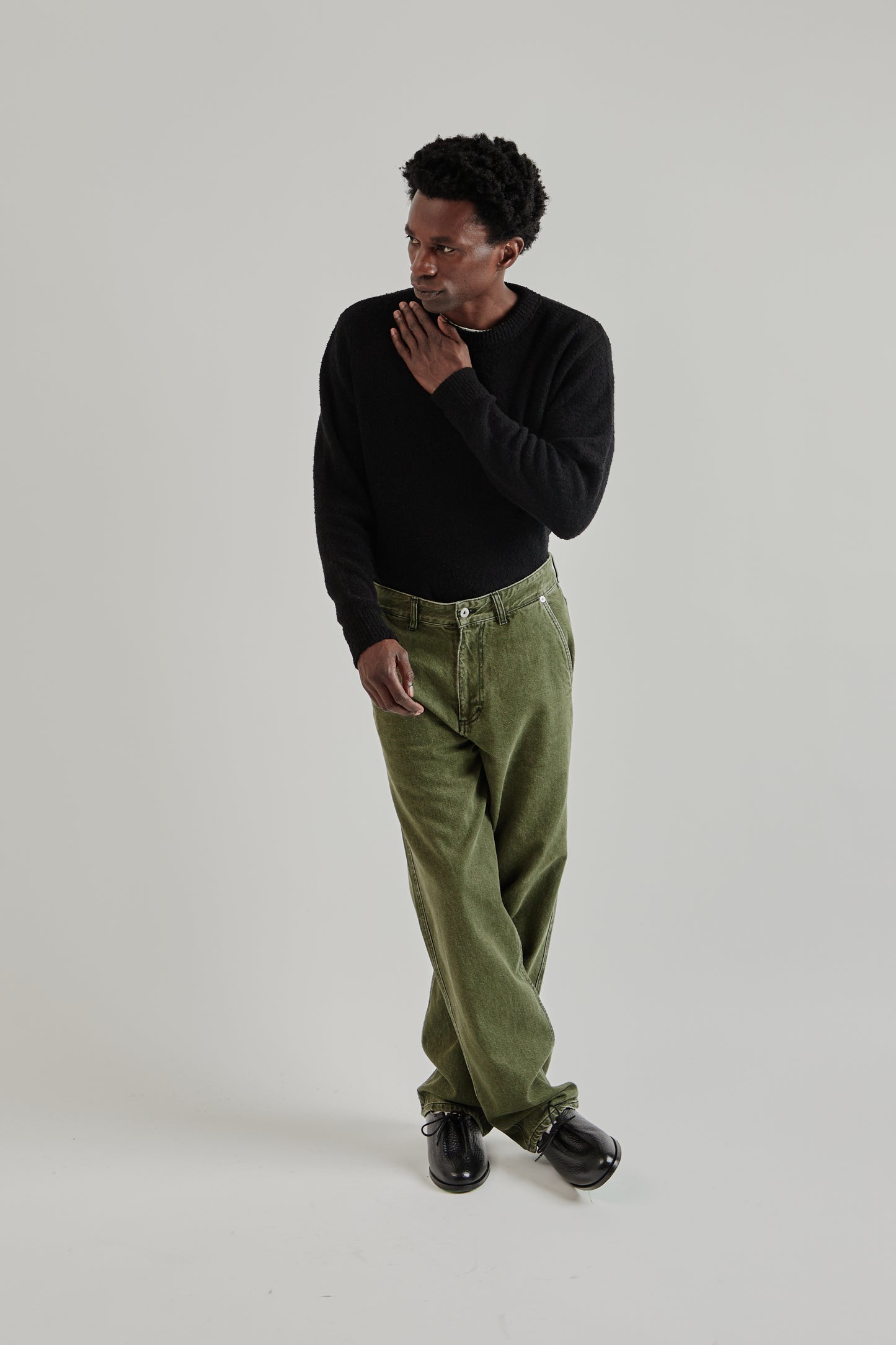 Fairly Normal FW25 5-Pocket Jeans Washed Green10