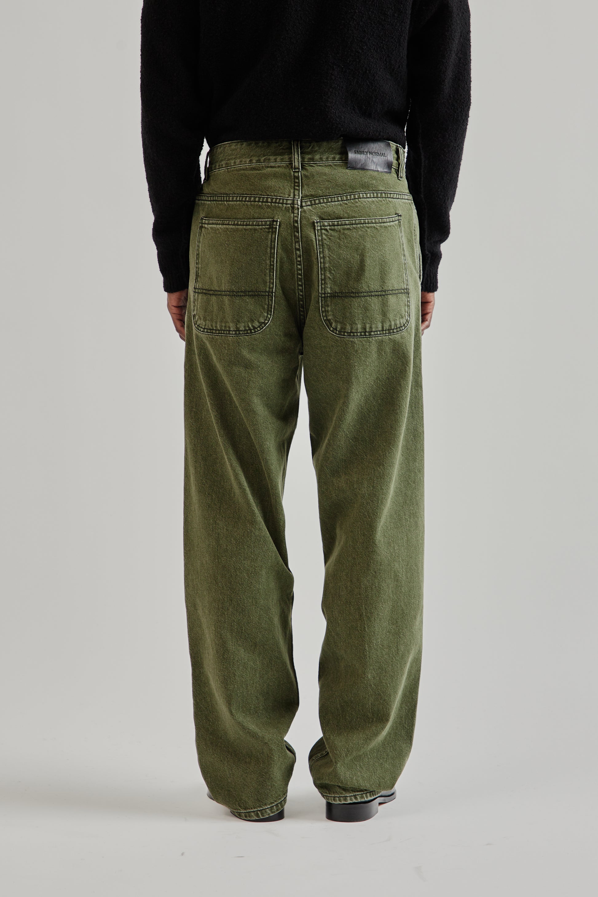 Fairly Normal FW25 5-Pocket Jeans Washed Green4