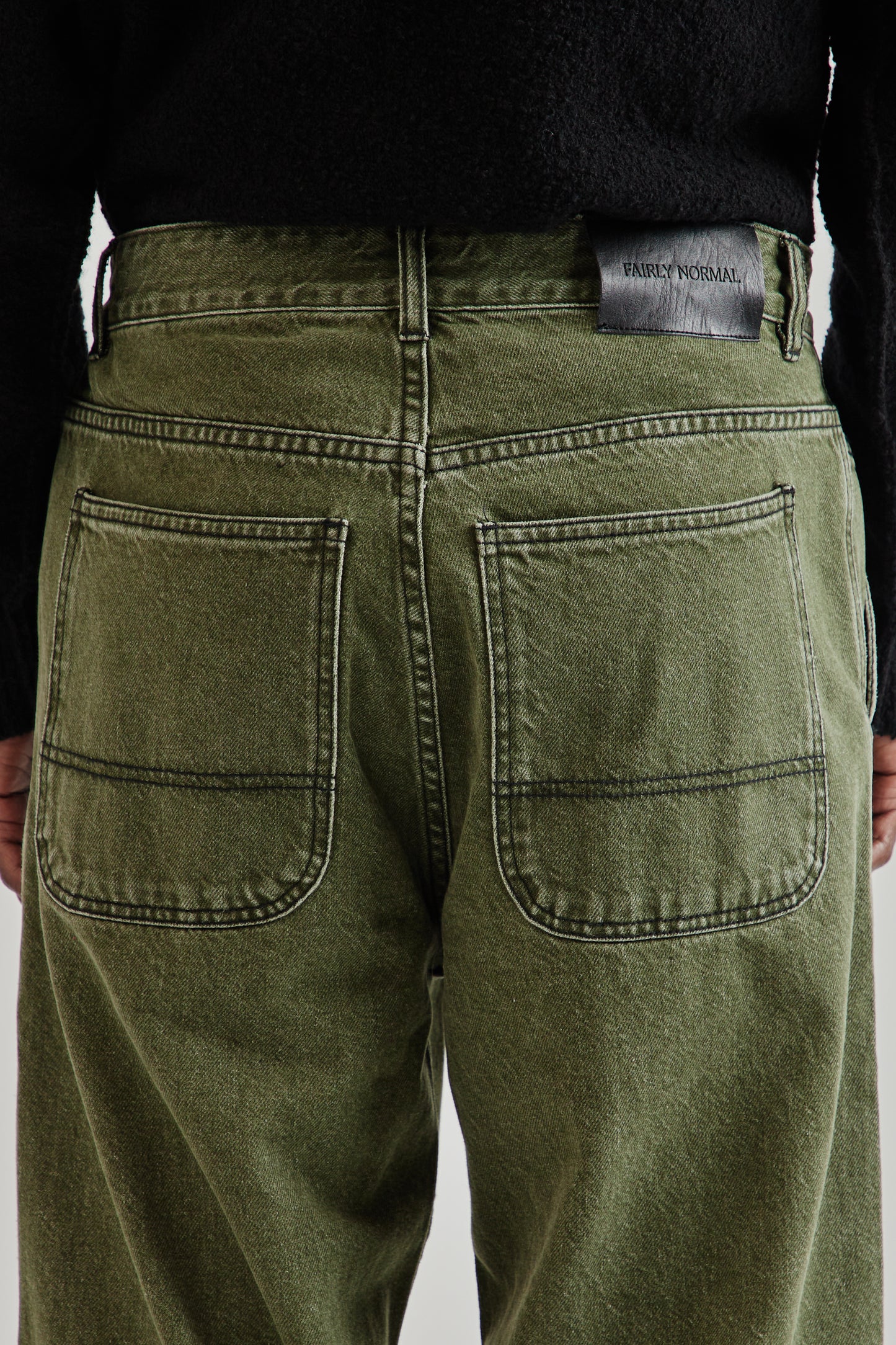 Fairly Normal FW25 5-Pocket Jeans Washed Green5