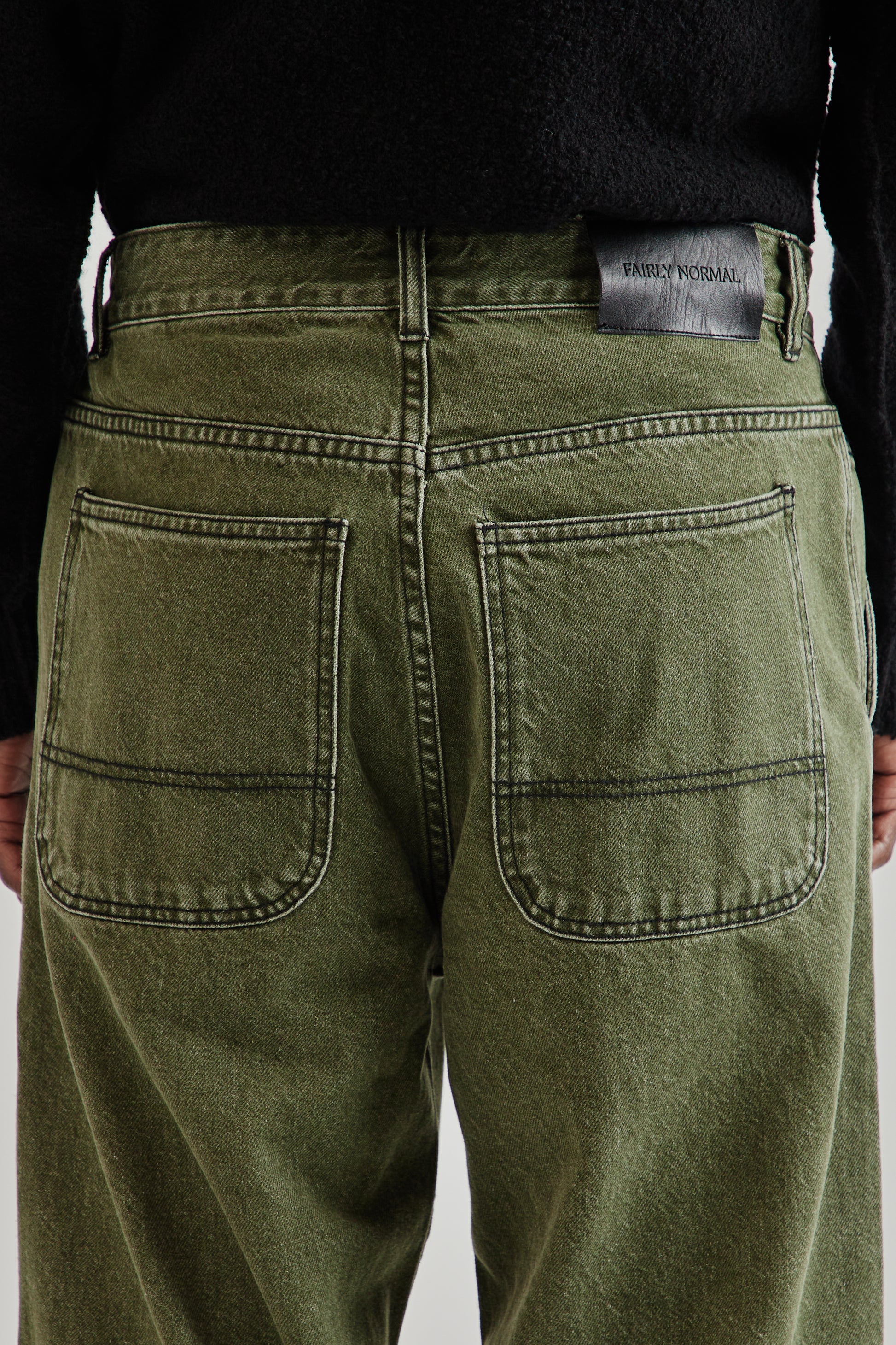 Fairly Normal FW25 5-Pocket Jeans Washed Green5