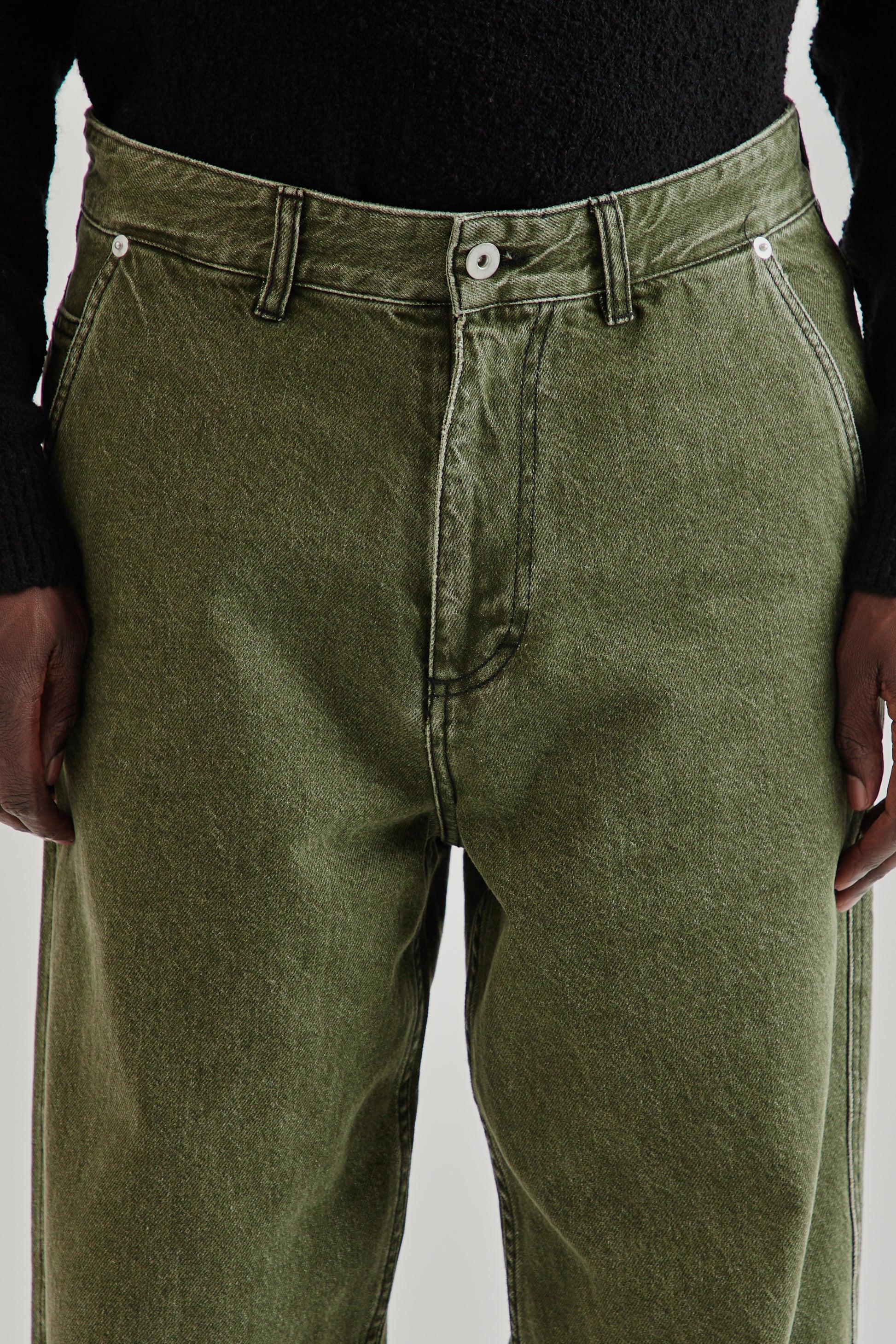 Fairly Normal FW25 5-Pocket Jeans Washed Green6