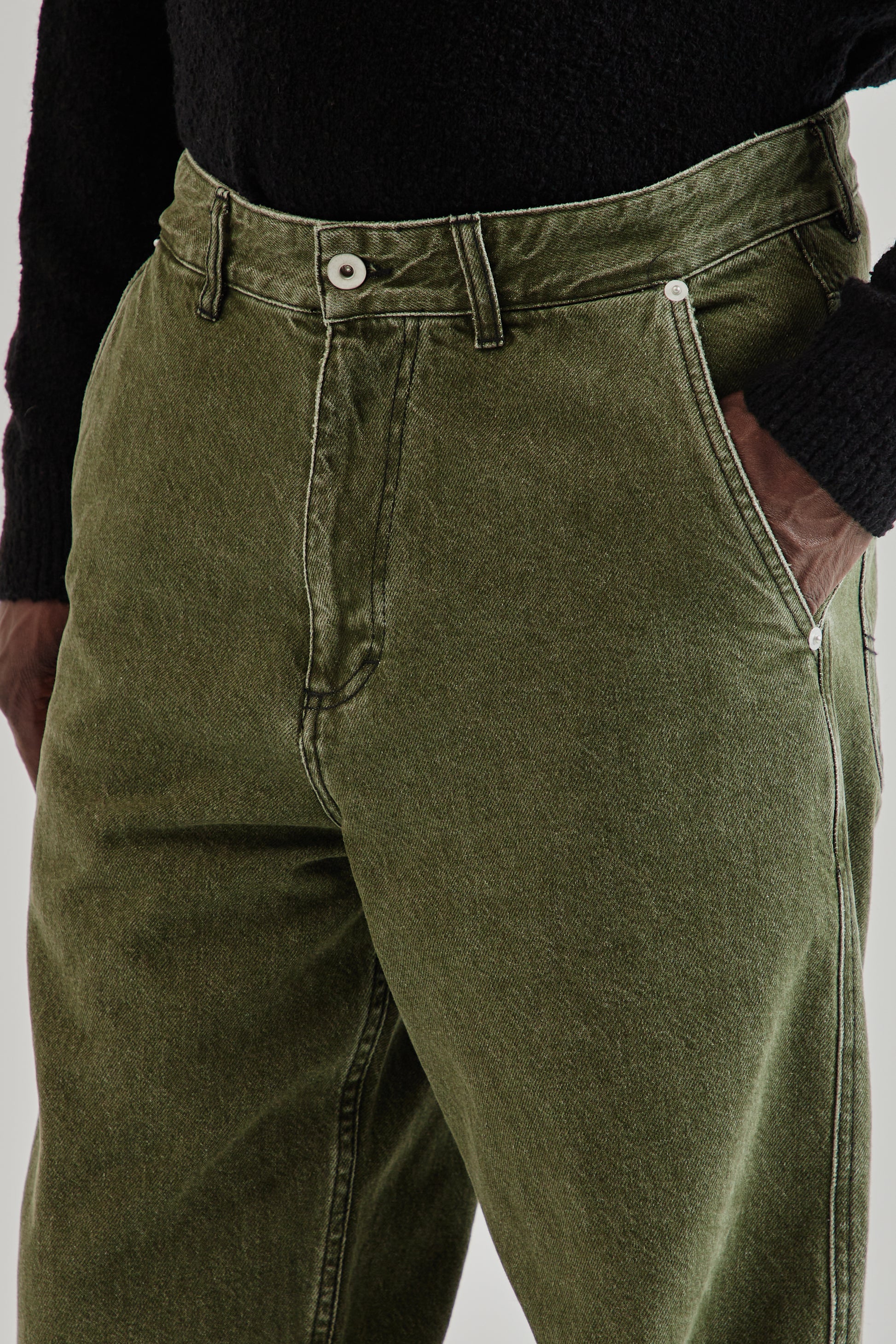 Fairly Normal FW25 5-Pocket Jeans Washed Green7