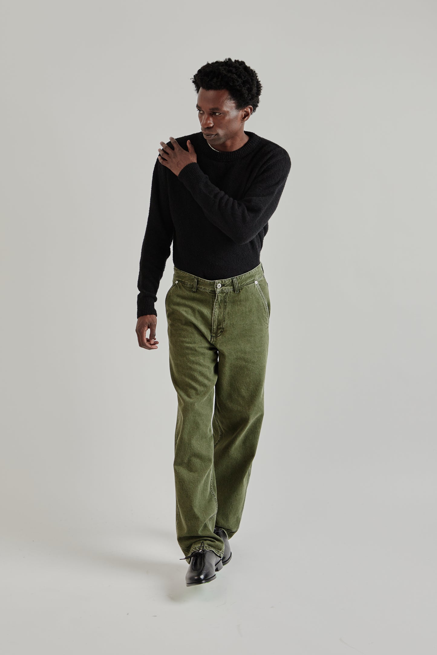 Fairly Normal FW25 5-Pocket Jeans Washed Green9