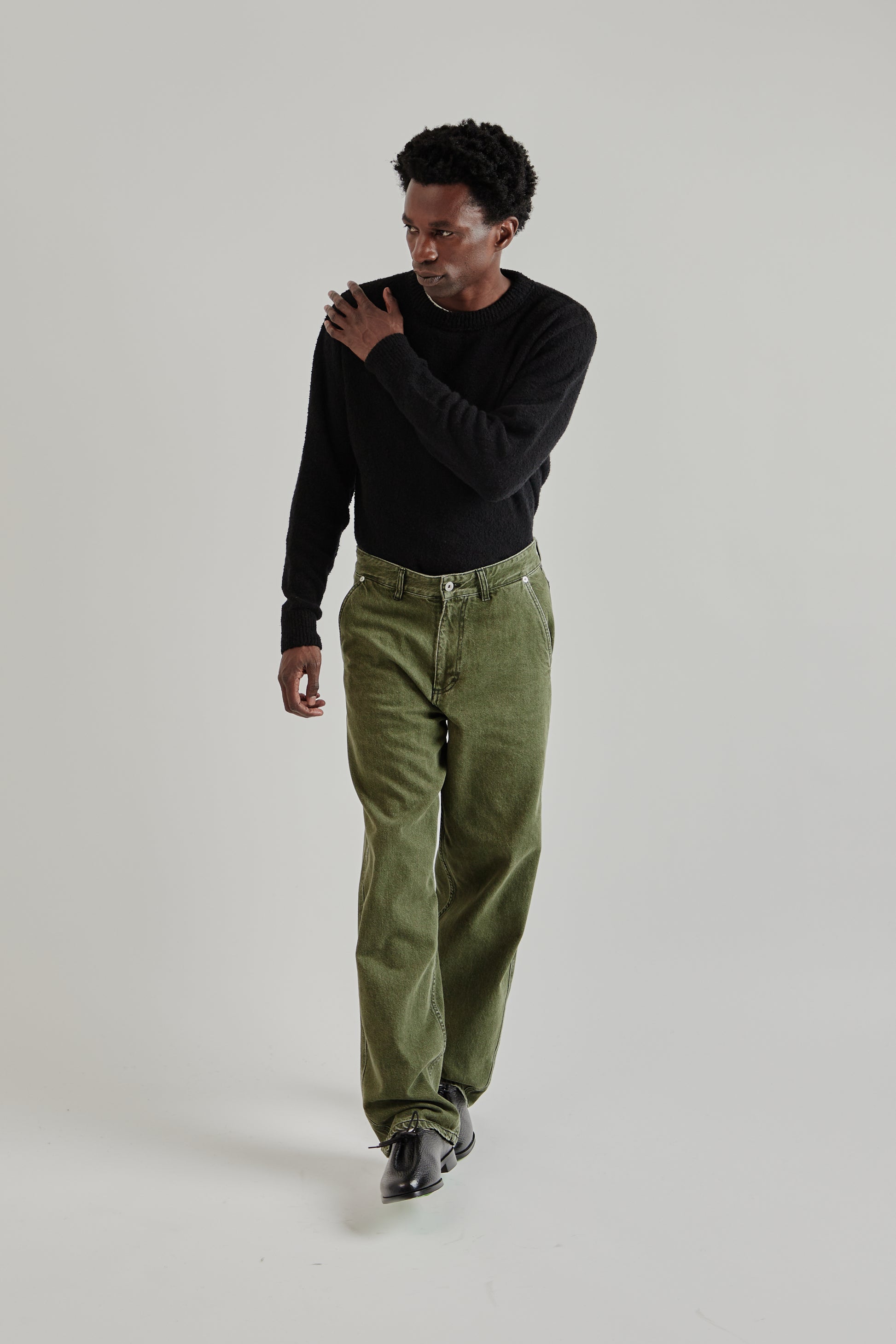 Fairly Normal FW25 5-Pocket Jeans Washed Green9