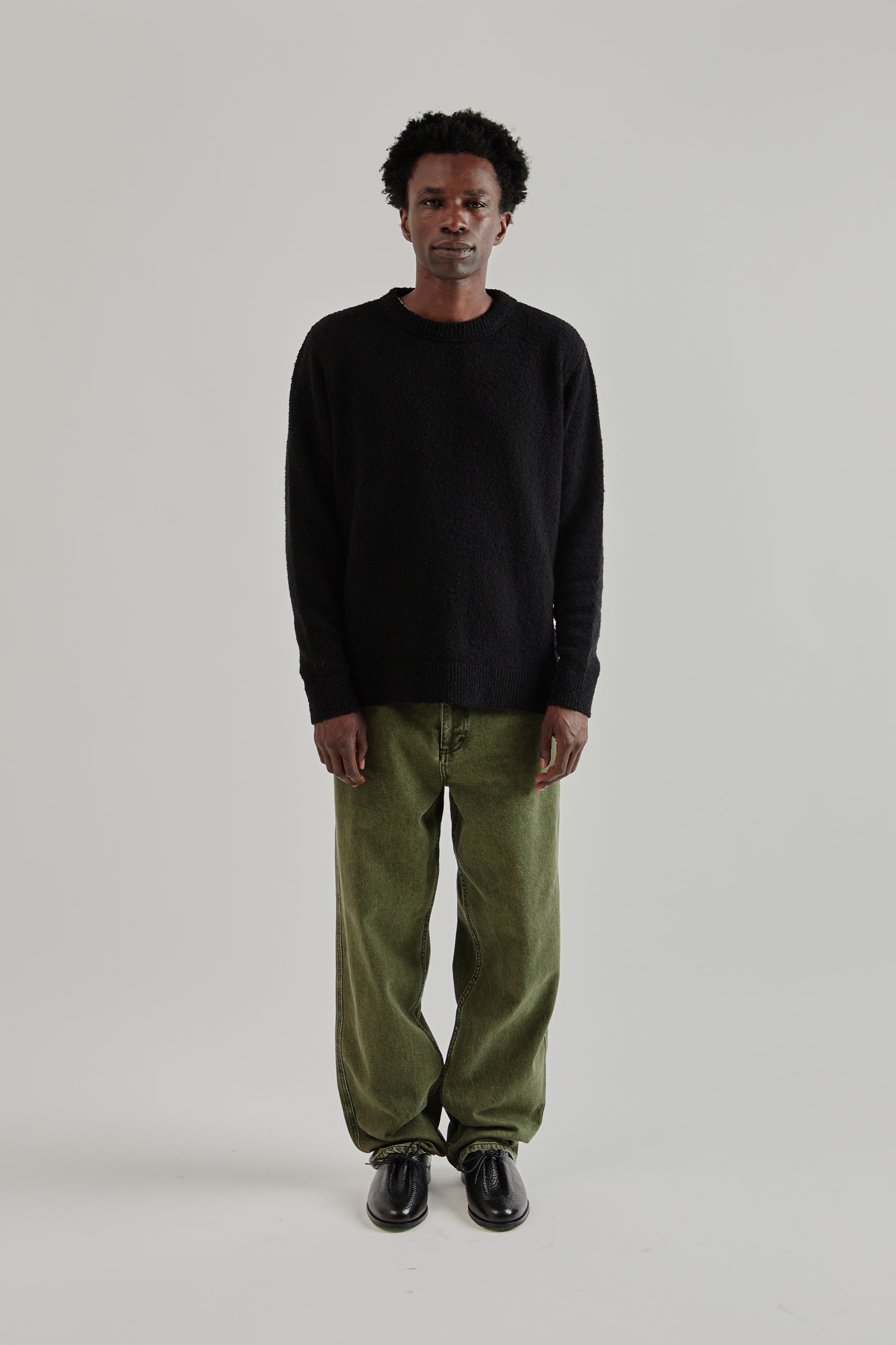 Fairly Normal FW25 Boucle Sweater Black1